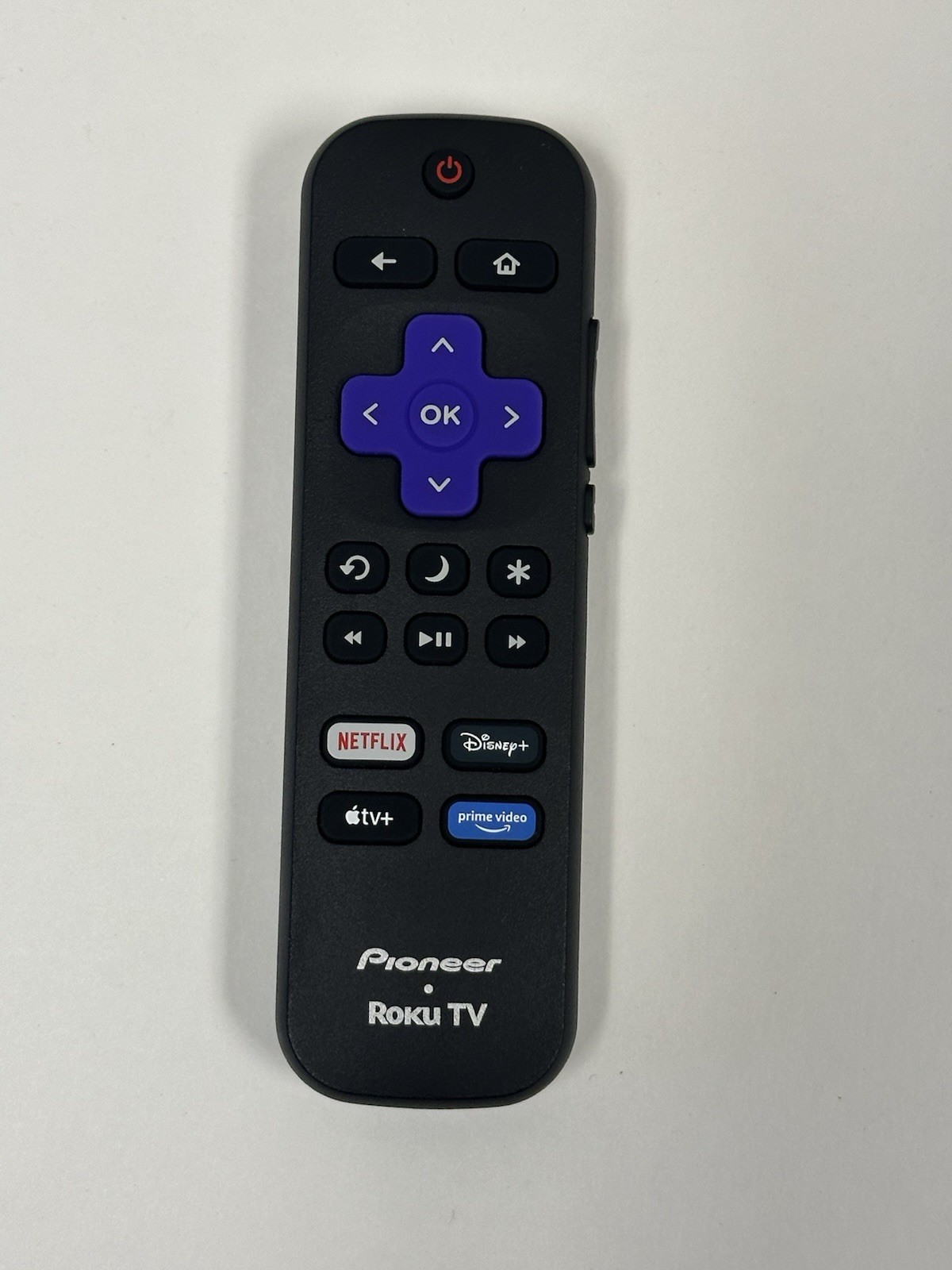 Pioneer Smart Roku TV Remote Control RC-ALIR 3026000251 Netflix Disney+ Original
