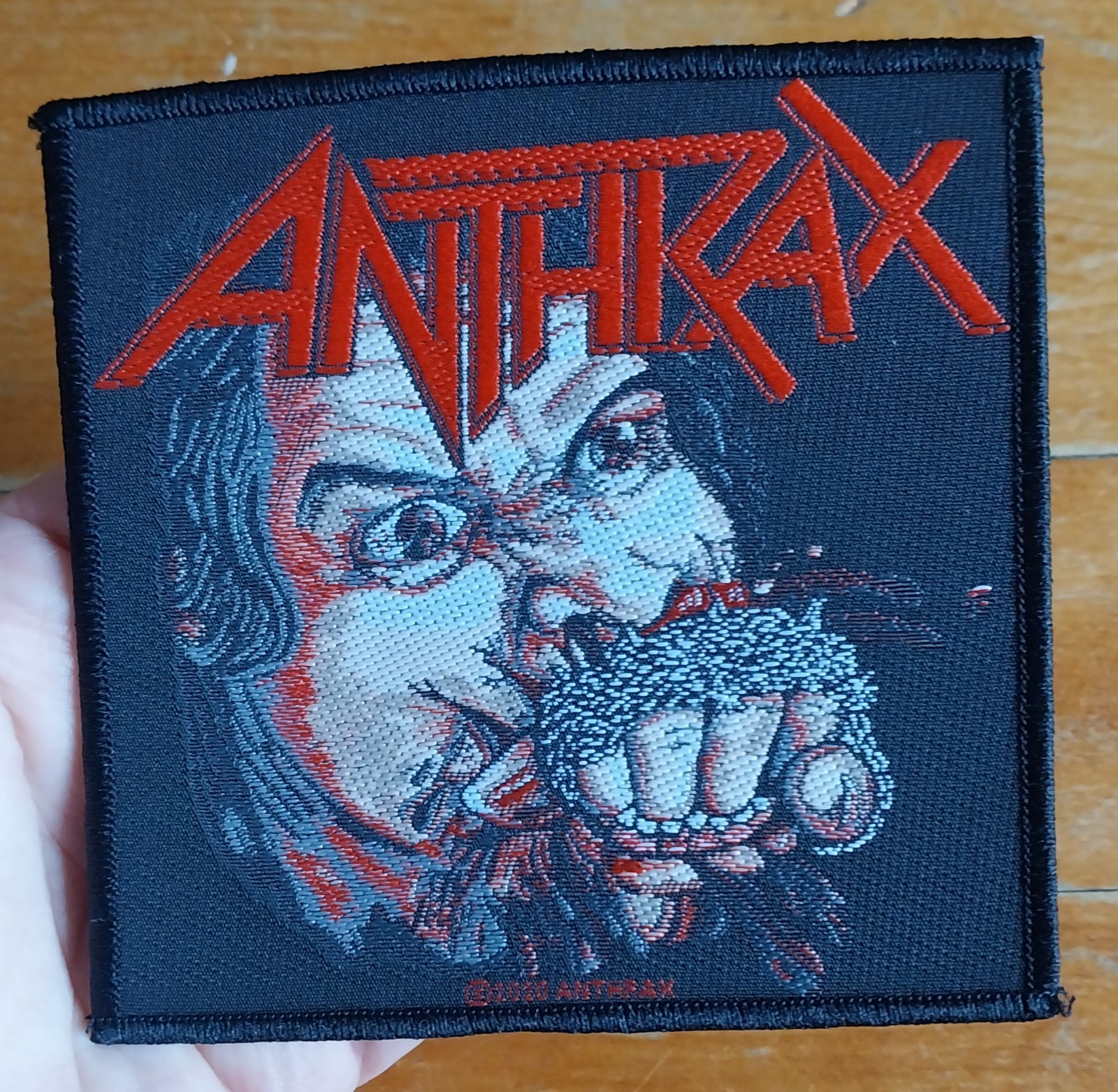ANTHRAX Fistful of Metal Licensed Sew On Woven Battle Jacket Band PATCH