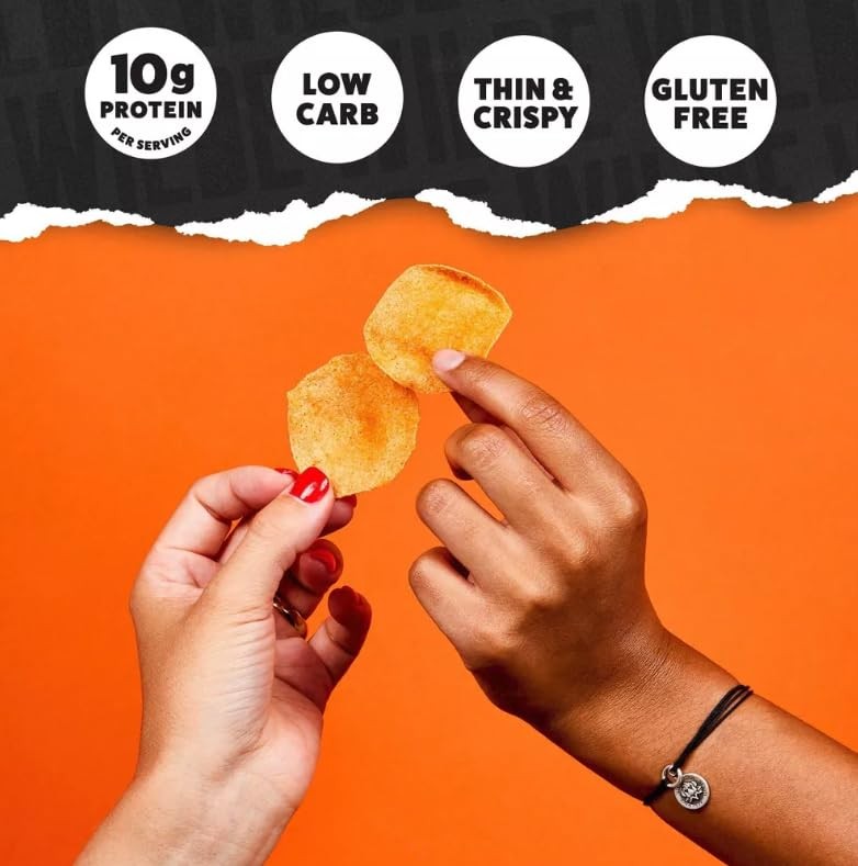 WILDE Protein Chips Variety Pack, High Snacks for Adults, Pack of 12