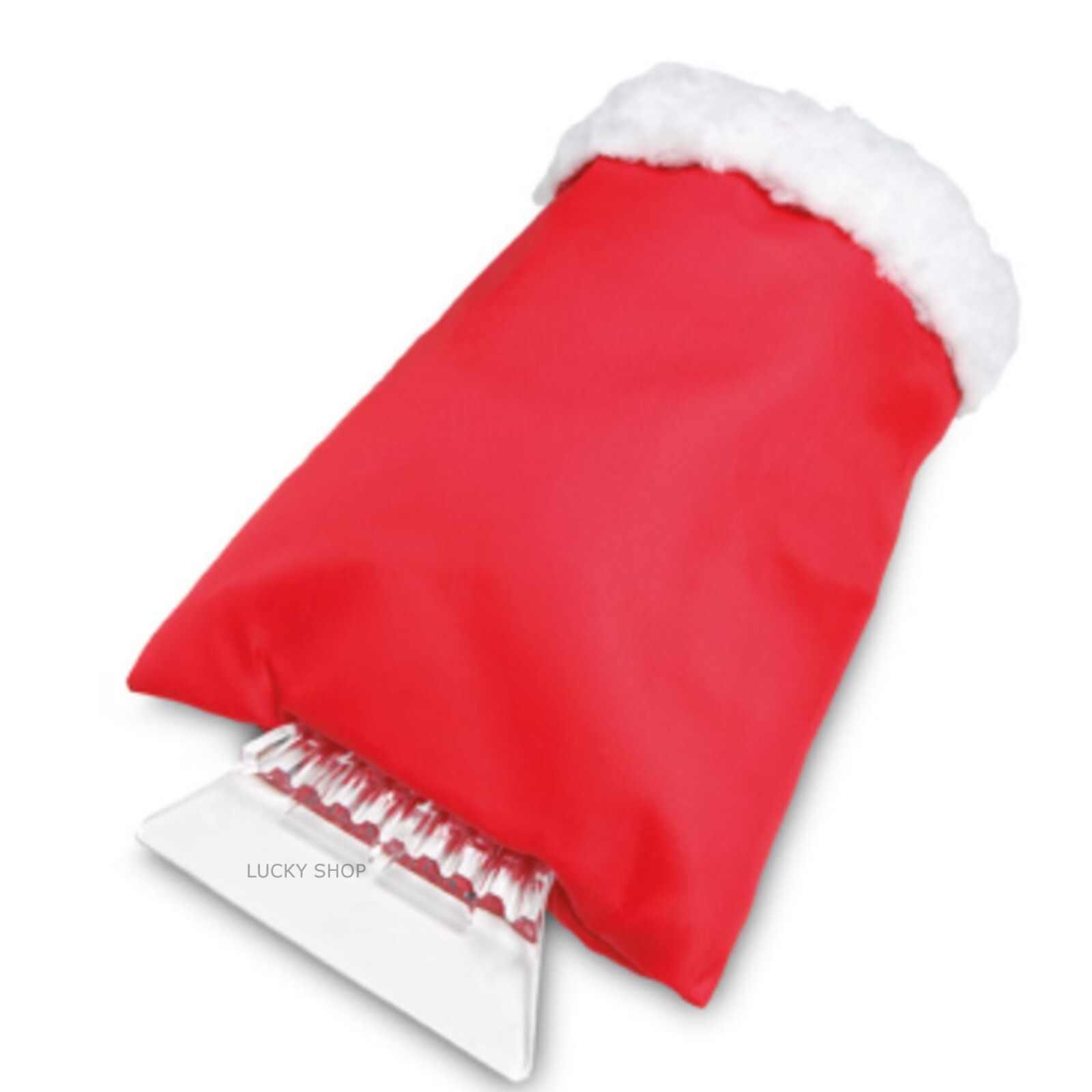 Ice Scraper for Car Windscreen, With Glove, Heavy Duty Snow & Frost Removal Red