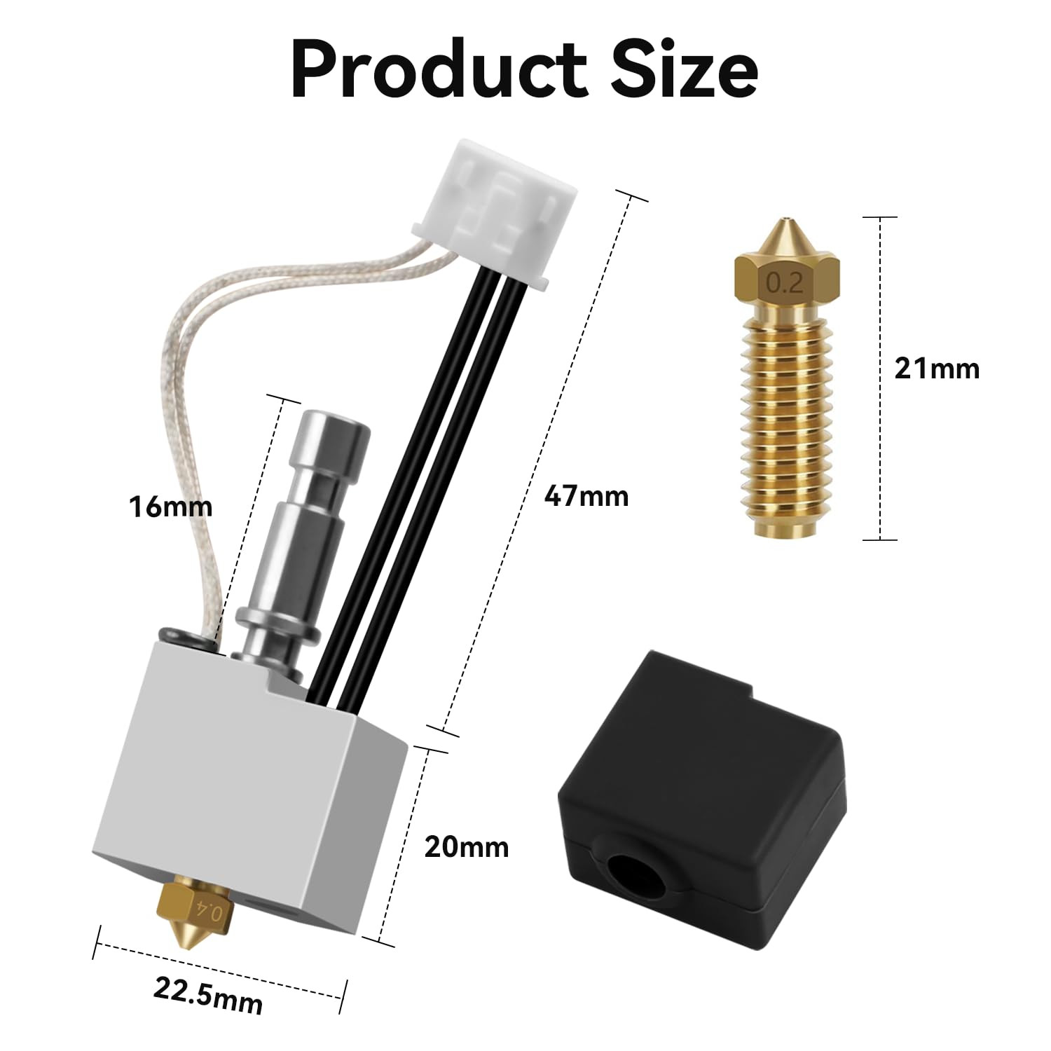 Upgrade Hotend Kit for Anycubic Kobra S1/Kobra S1 Combo 3D Printer, Assembled Ex