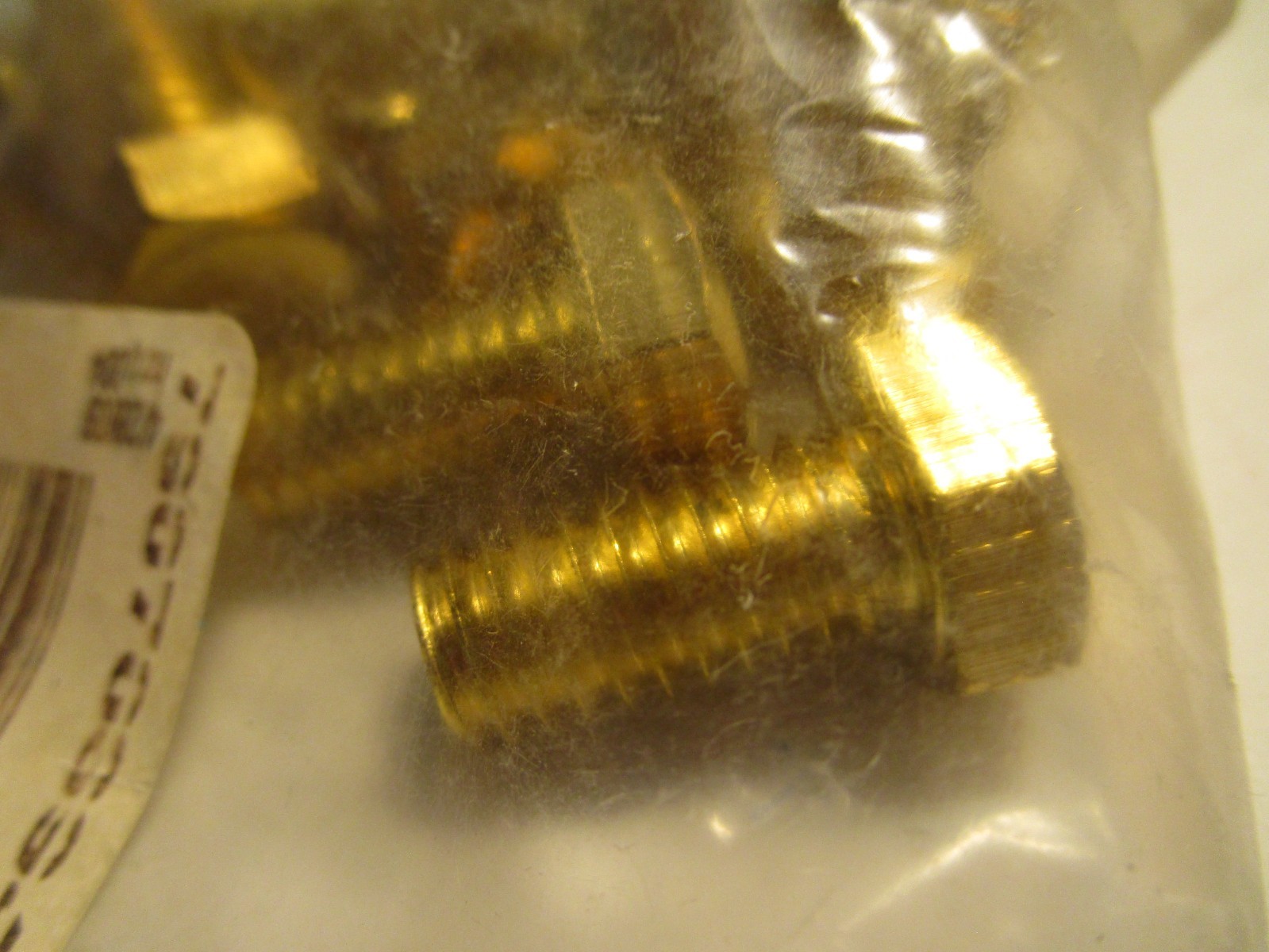 3/8"-16 x 3/4" Brass Hex Cap Screw QTY 10