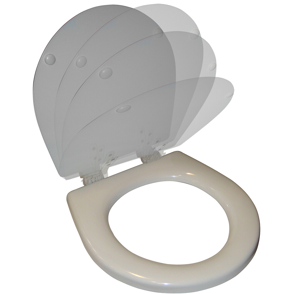 RARITAN SOFT CLOSE MARINE STYLE SEAT & COVER - WHITE