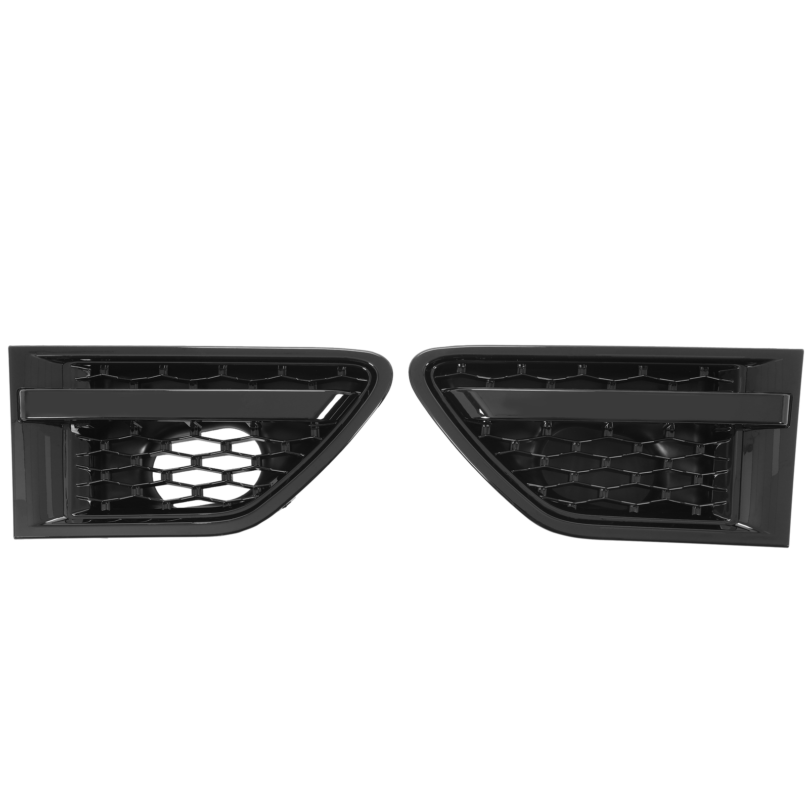 Front Upper Grille Black Painted Plastic Set For Range Rover Sport 2010-2013