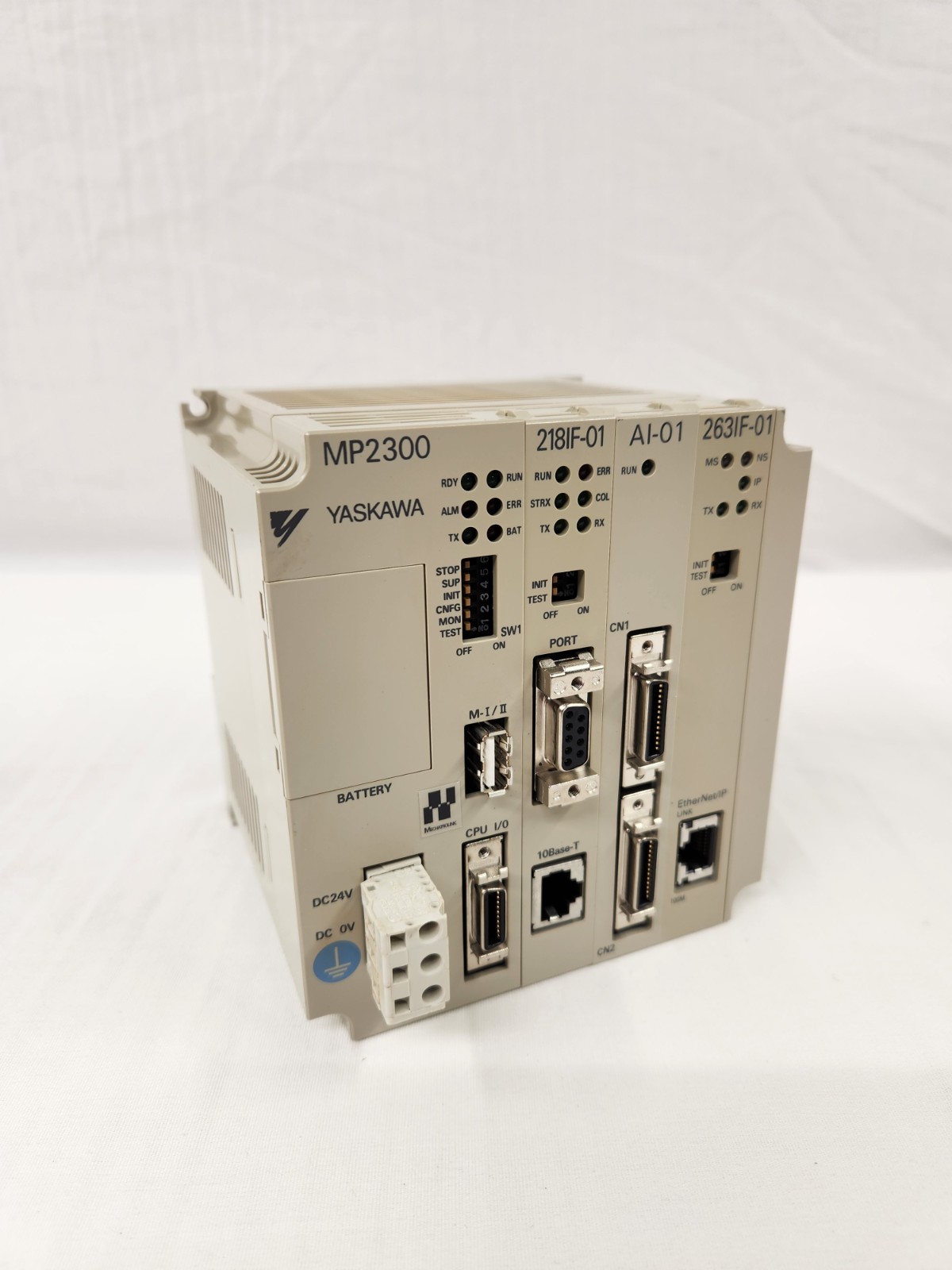 Yaskawa JEPMC-MP2300 Motion Controller CPU Module with 218IF-01/ AI-01/ 263IF-01