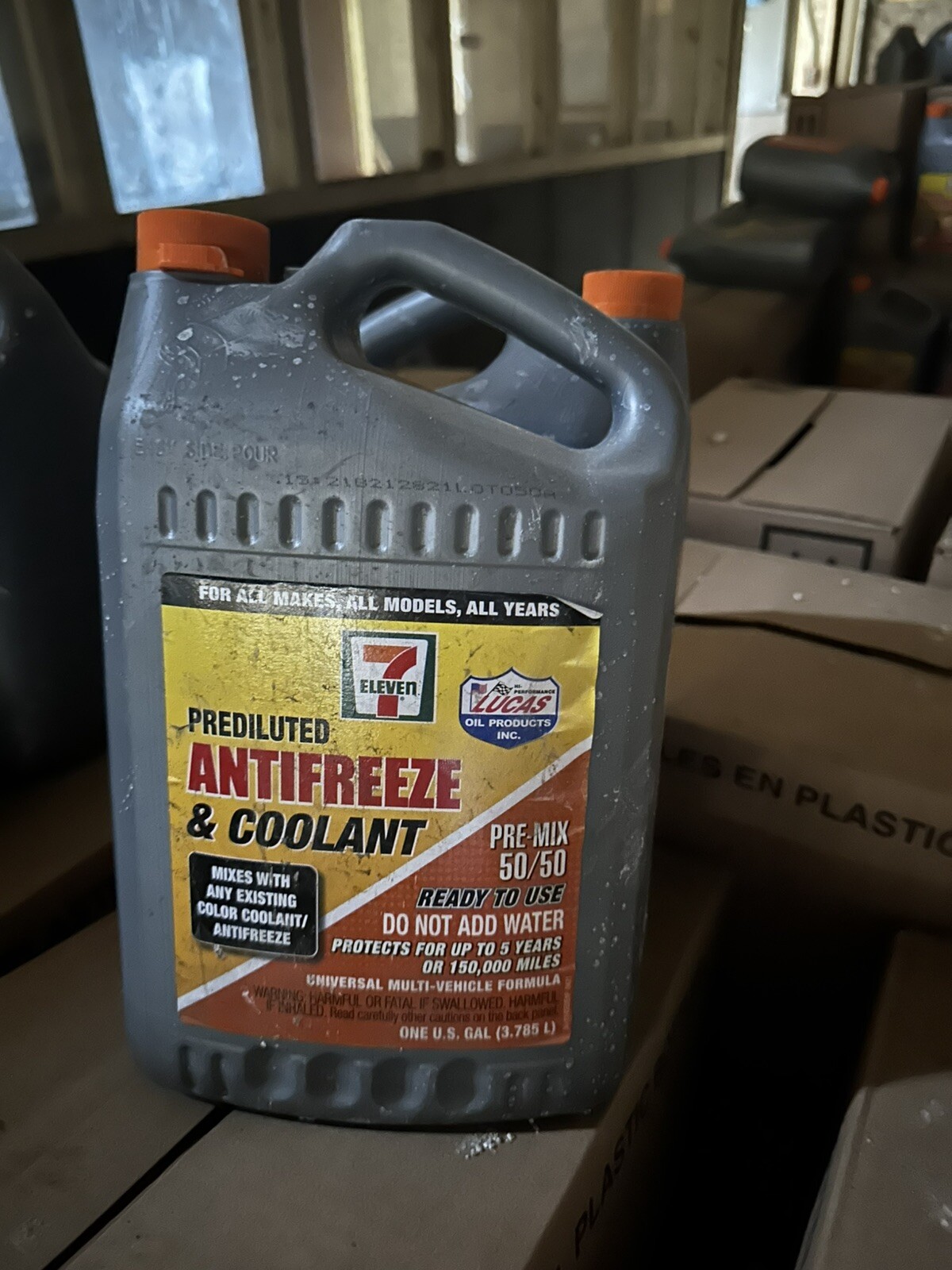 Box Of 4 Jugs Of 7 Eleven Prediluted Anti-freeze & Coolant