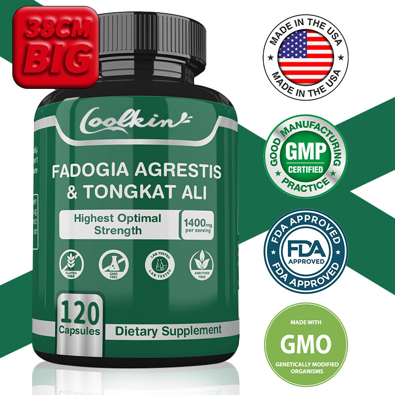 Fadogia Agrestis & Tongkat 1400mg - Men's Testosterone Booster, Muscle Health