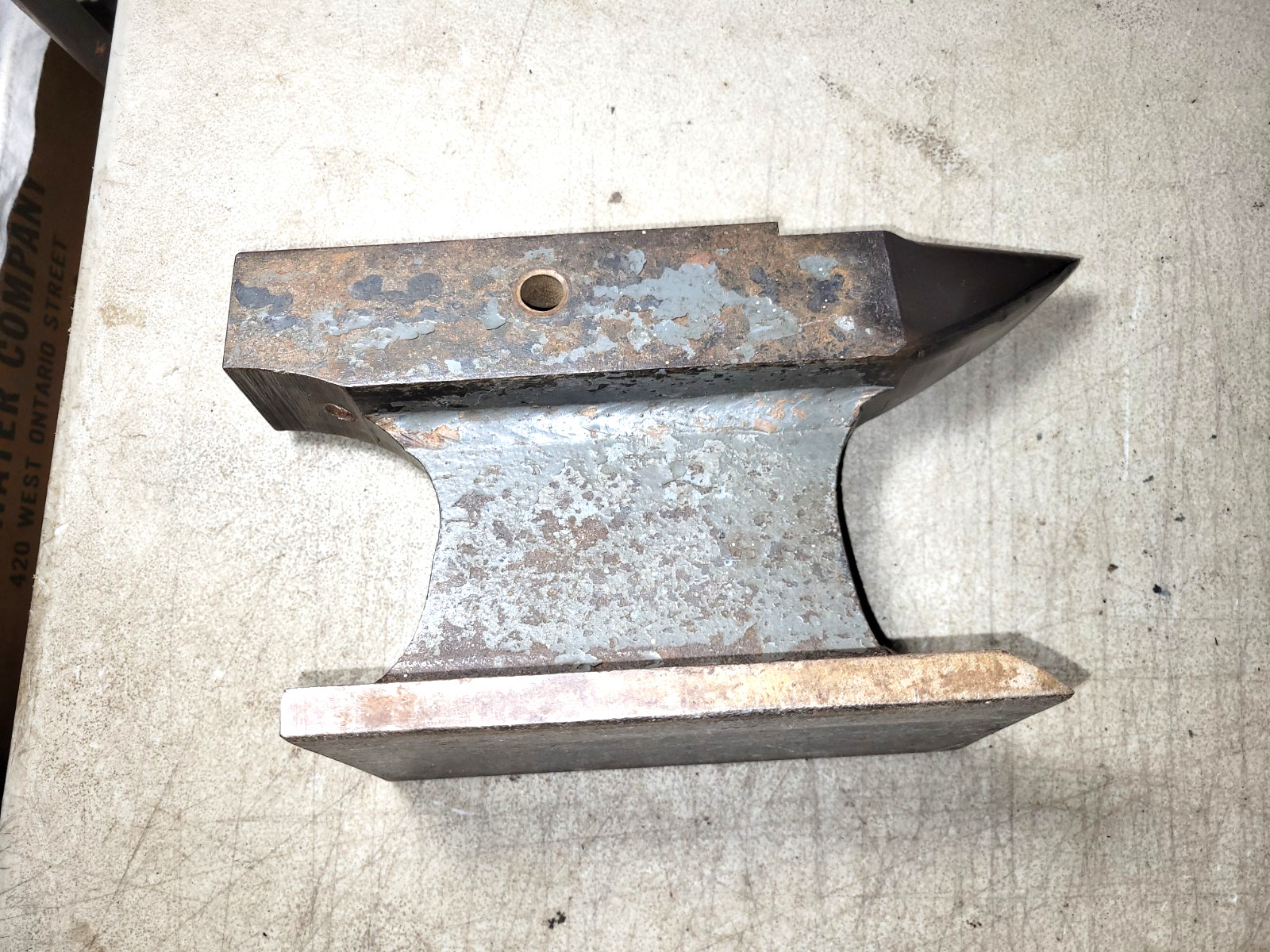 Vintage User/Artisan made bench top anvil 15 pound blacksmithing tool