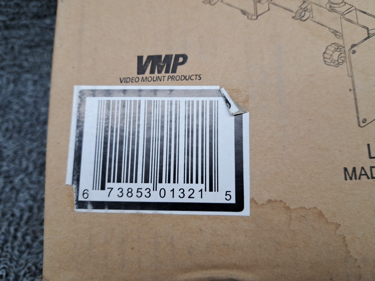 VMP LCD-1 Silver Multi Configurable Small Flat Panel Wall Mount,