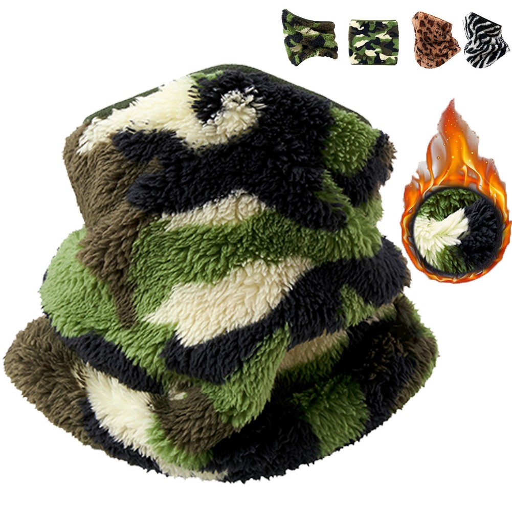 Winter Fleece Face Mask Scarf Balaclava Neck Warmer Gaiter Ski Windproof Bandana