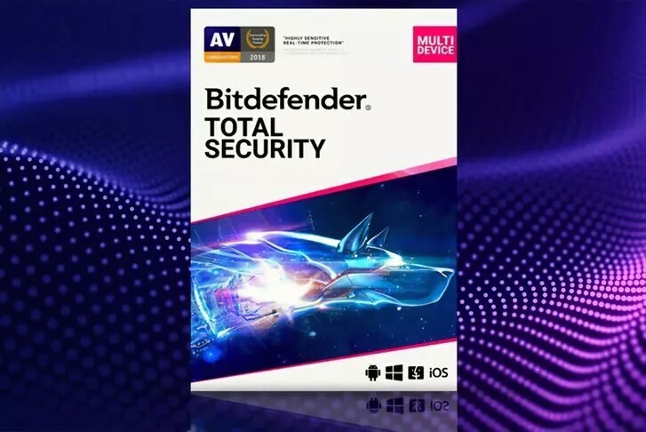 Bitdefender Total Security - 3 Years / 5 Devices | Windows, Mac, Android |