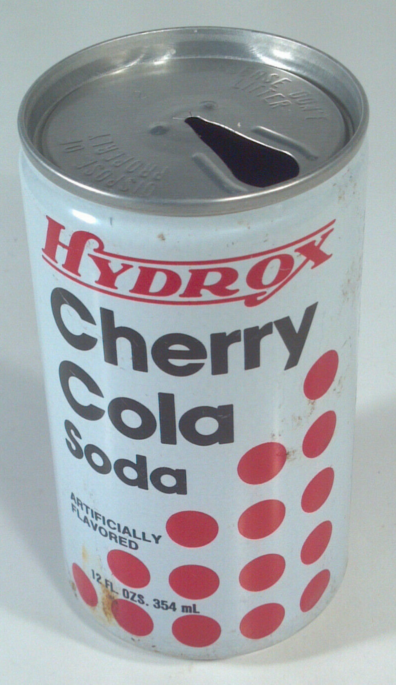 Vintage Hydrox Cherry Cola Soda Pop Can 12oz Aluminum Chicago IL