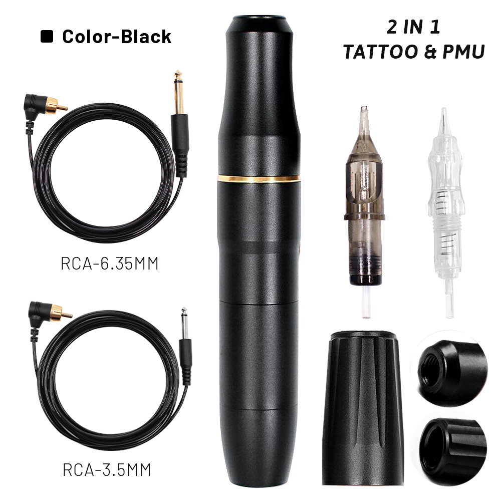 Permanent Makeup Tattoo Machine with 2 Head 3D Microblading Tattoo Gun