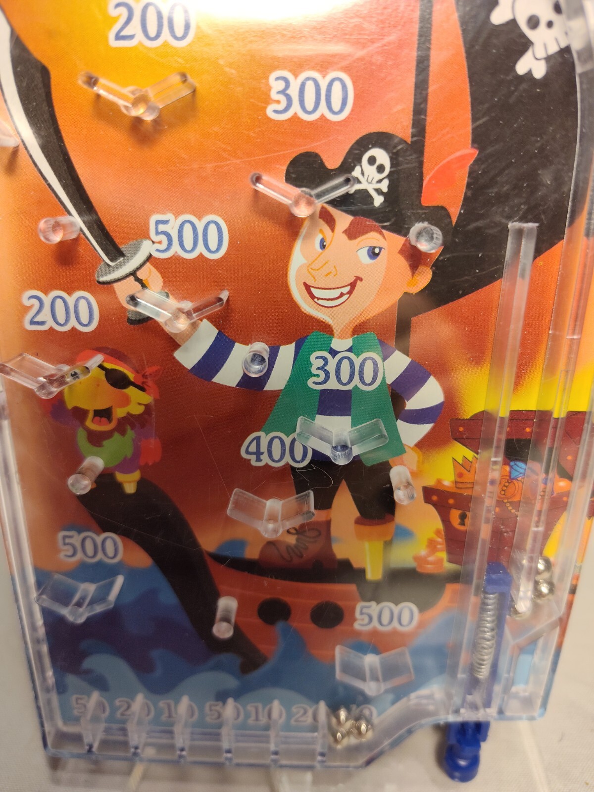 Tabletop Pirate Pinball Game Ship Treasures