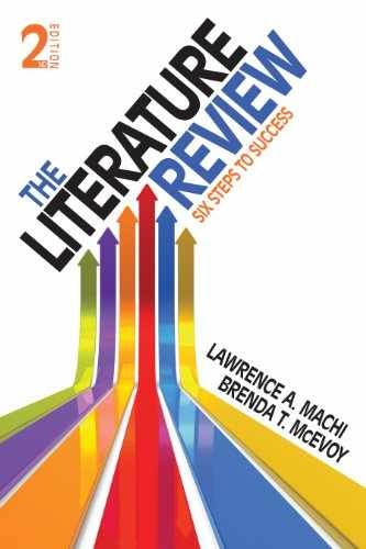 The Literature Review: Six - Paperback, by Machi Lawrence A.; - Very Good g