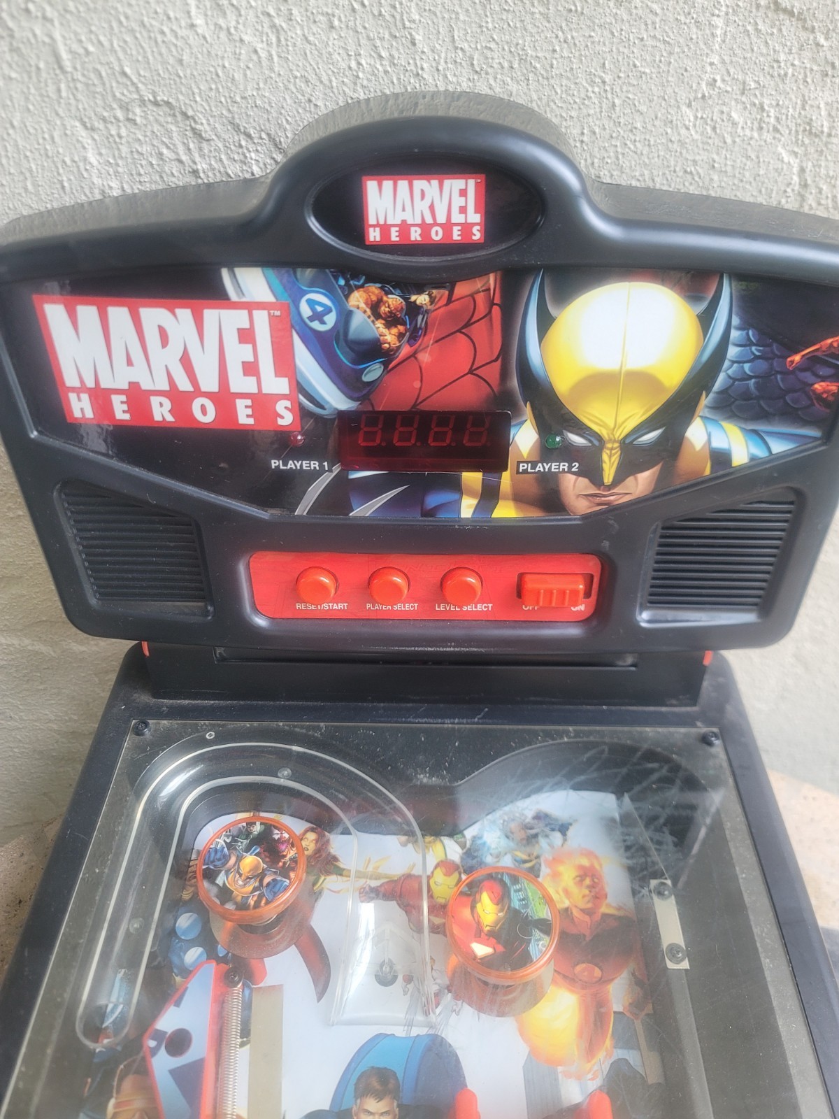 Marvel Heroes 2006 Table-Top Mini Pinball Machine WORKS 19" Play Area