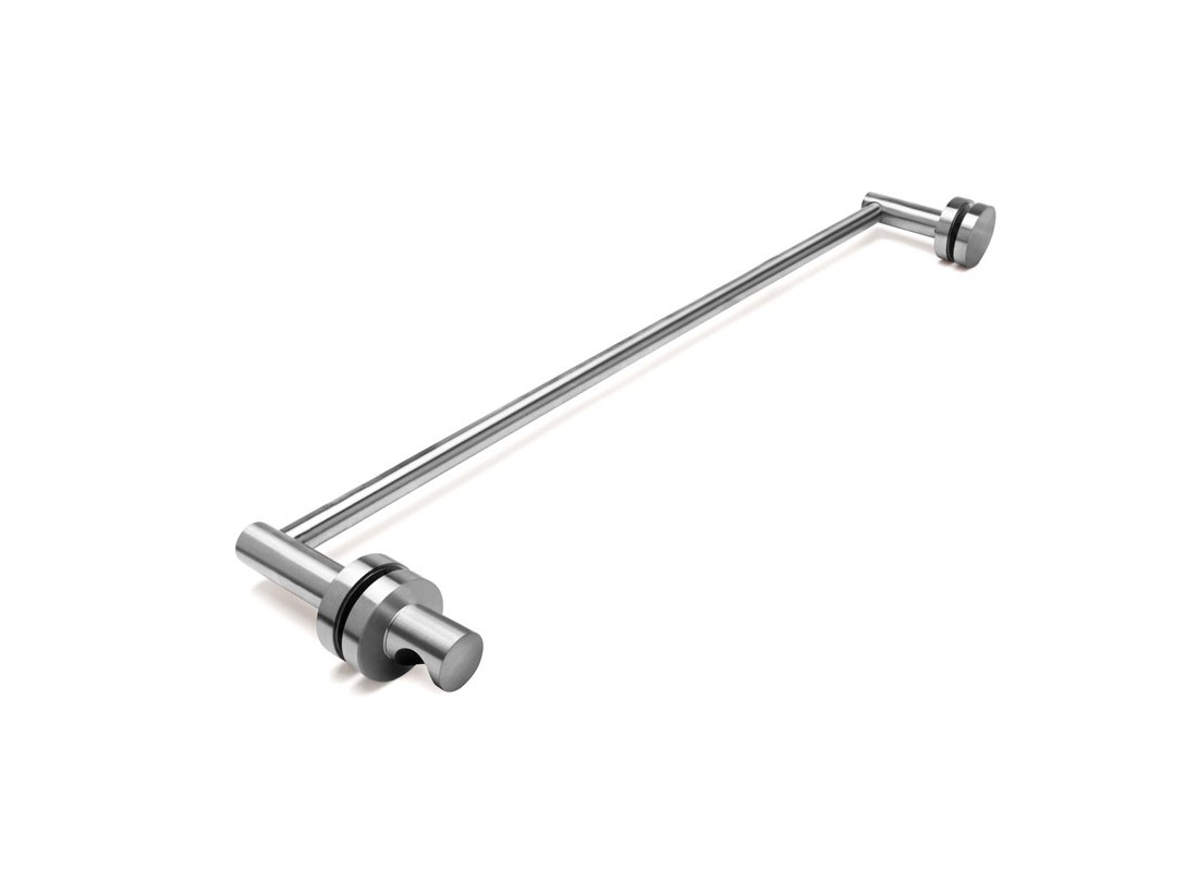 FHC Brass Towel Bar With Finger Grip 24" Center To Center Polished Chrome Finish