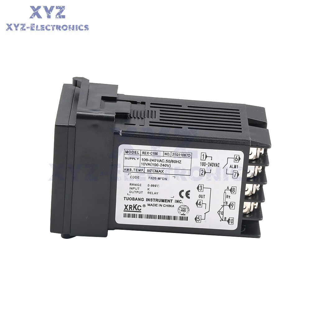 REX-C100 Relay Solid-state SSR Temperature Controller Thermostat K-Type Input