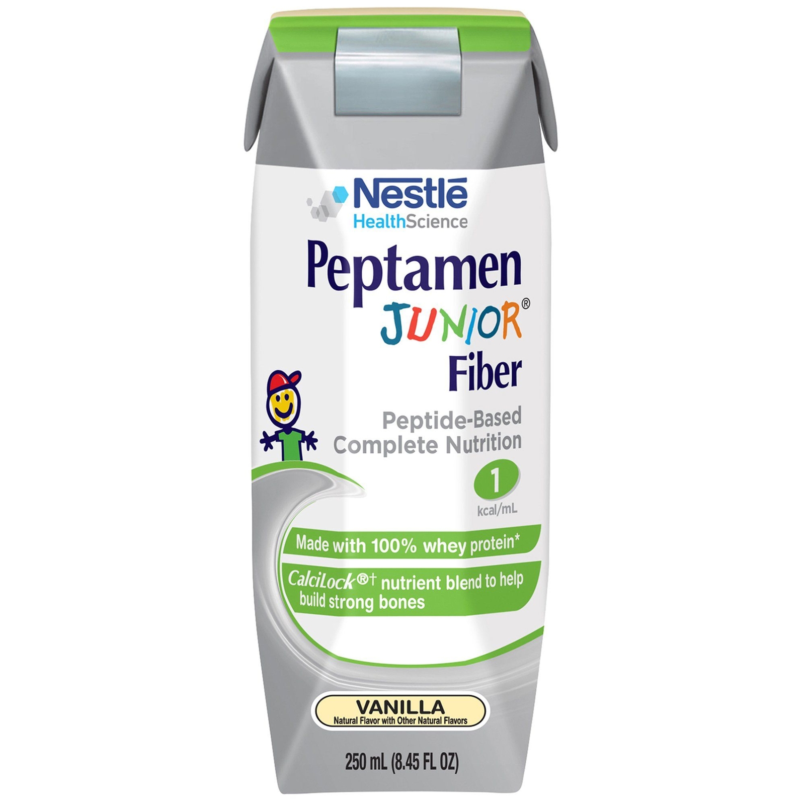 Peptamen Junior Fiber Vanilla Pediatric Oral Supplement / Tube Feeding Formula,