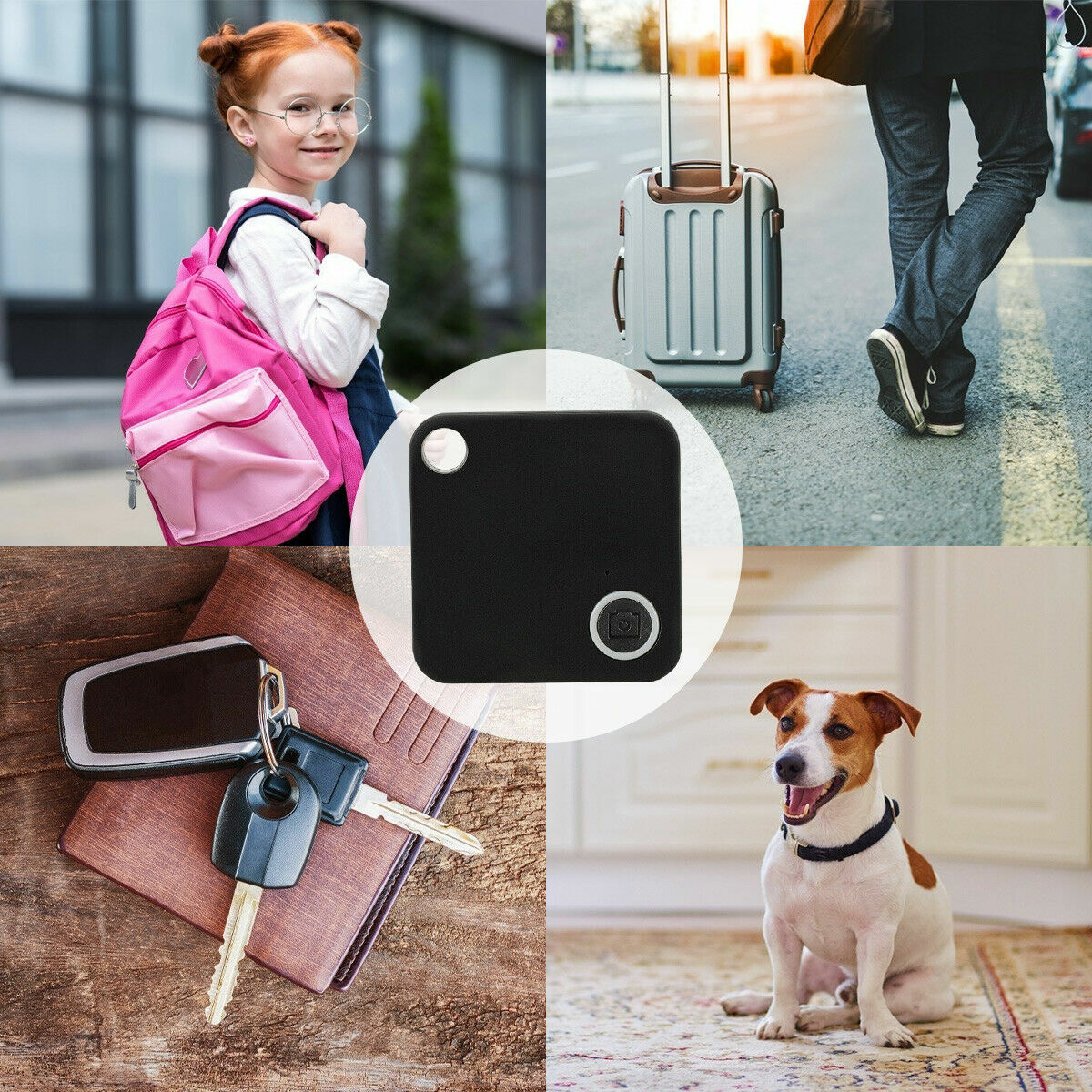 2PACK Tile GPS Tracker Alarm Wireless Bluetooth Anti-Lost Wallet Key Pet Finder