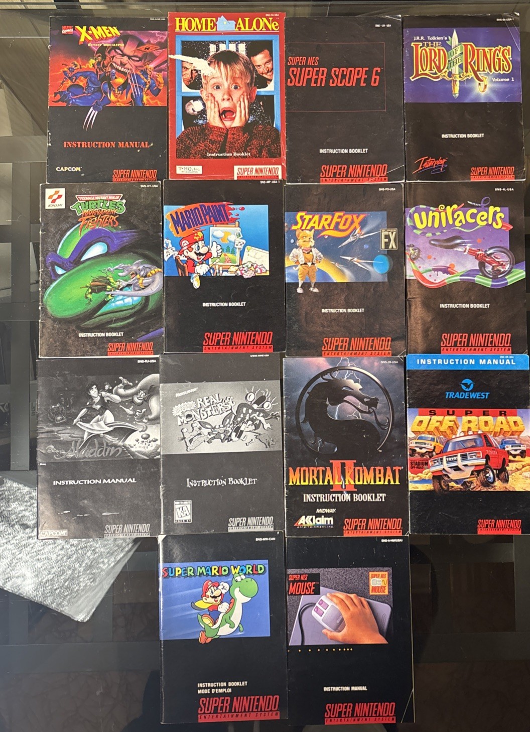 Super Nintendo Entertainment System Manuals You Pick