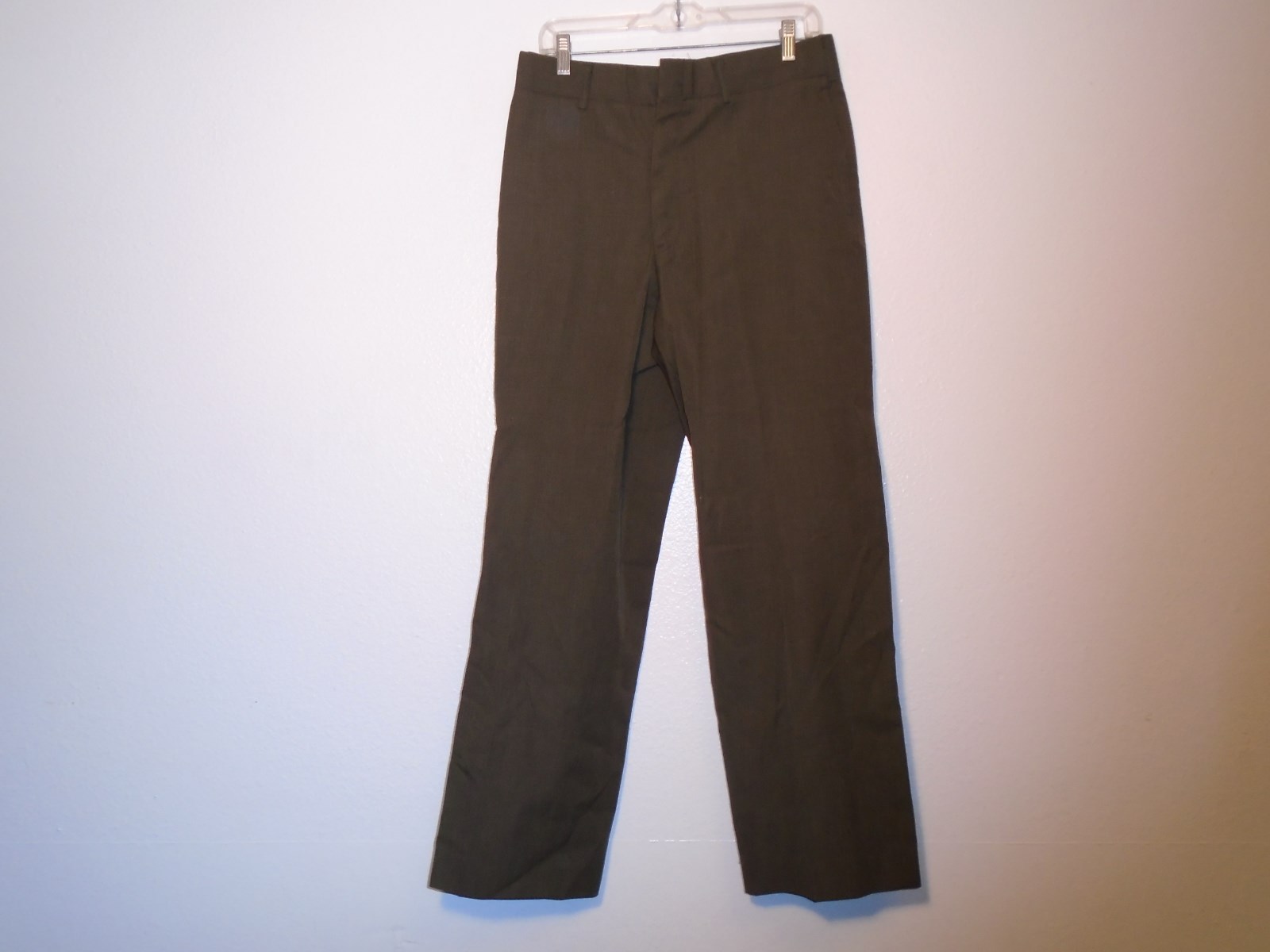 USMC Poly Wool Uniform Pants 1989 Size 32 Short Gabardine Green Shade 2212 111-B