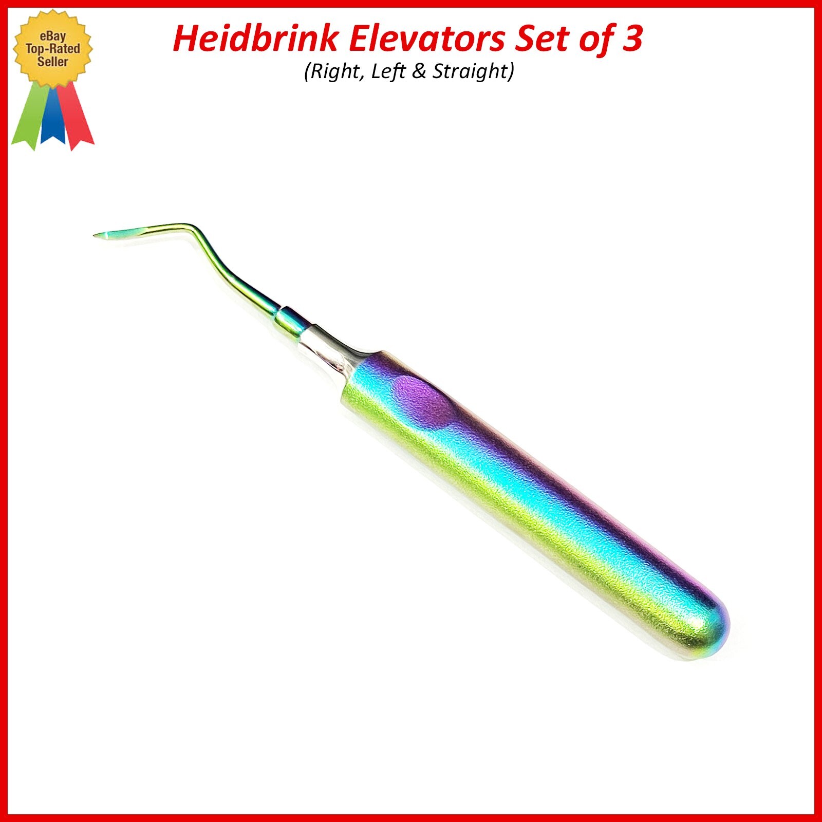 Dental Root Elevators Multi HEIDBRINK Oral Surgery Luxating Root Elevators 3 Pcs