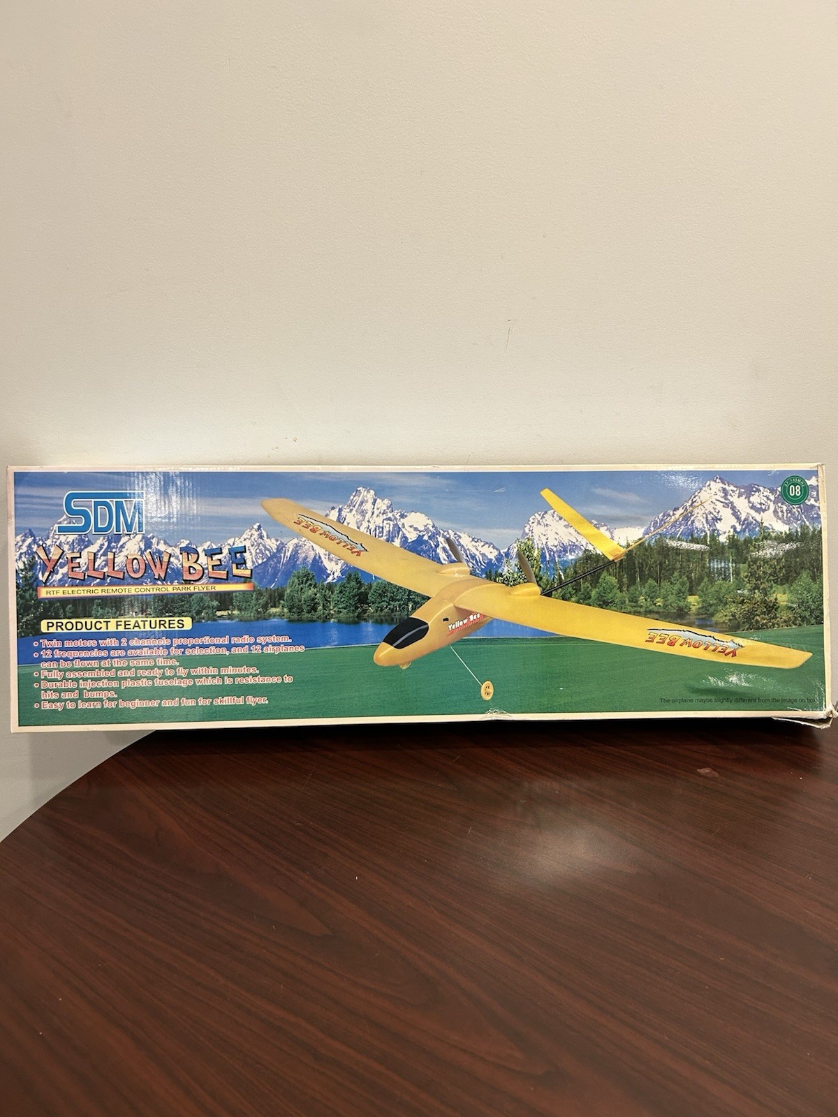 SDM Yellow Bee RTF Electric R/C Park Flyer Airplane 92304 *no Battery Or Battery
