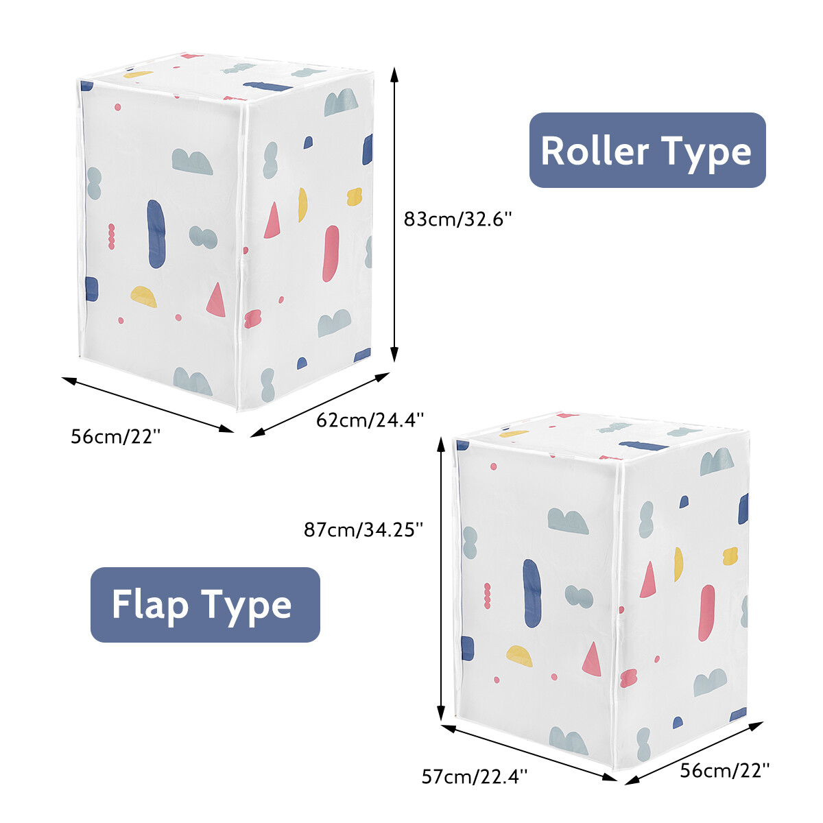 Washing Machine Dust Cover Laundry Washer Dryer Protector Dustproof Waterproof
