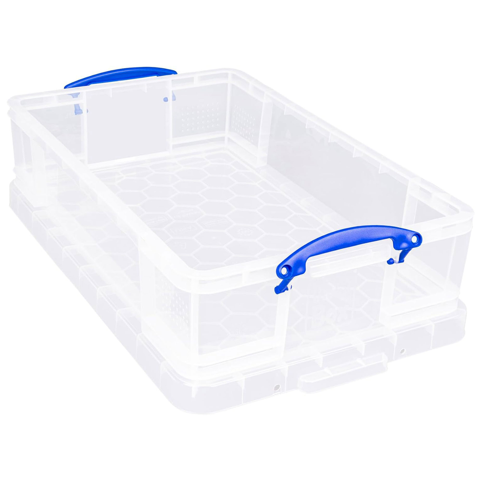 Really Useful Box 33L Storage Container w/Snap Lid & Clip Lock Handle, 4 Pack