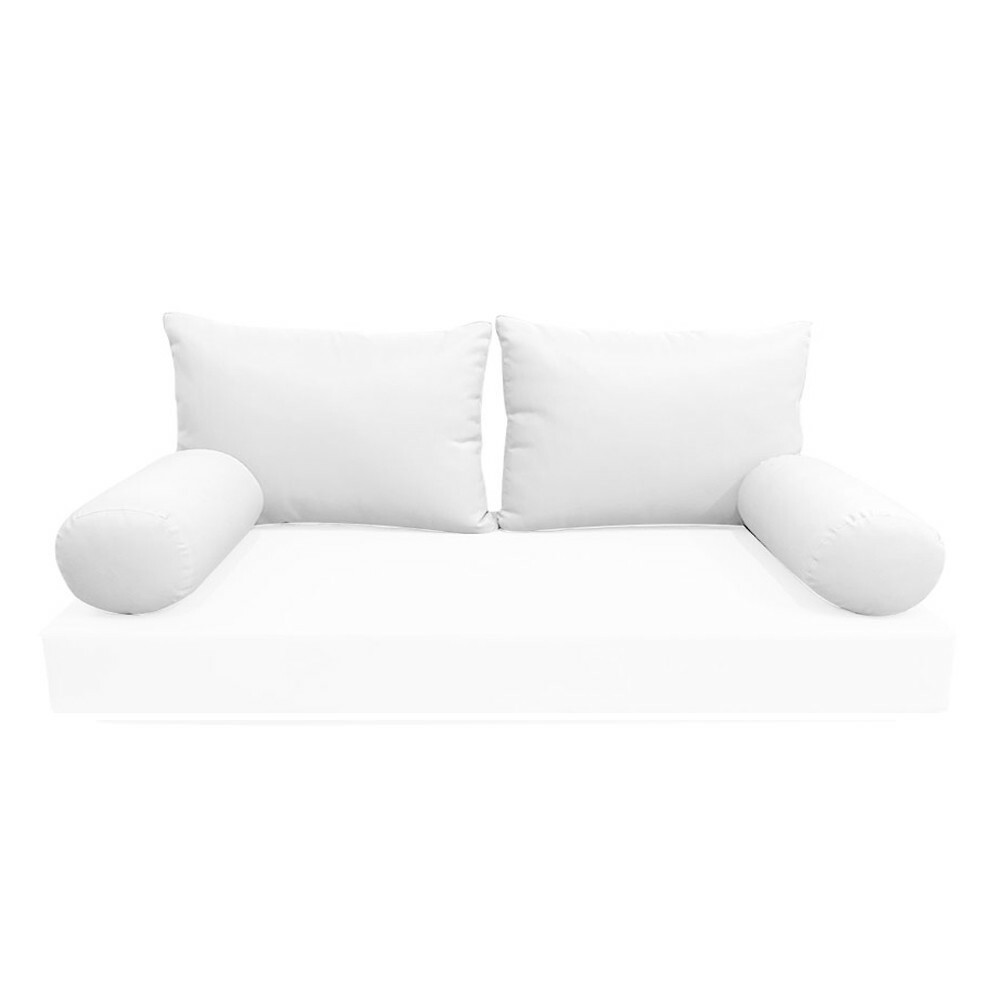 *COVER ONLY*-Style2 Outdoor Bolster Back Pillow Slipcover Knife Edge Twin-AD106