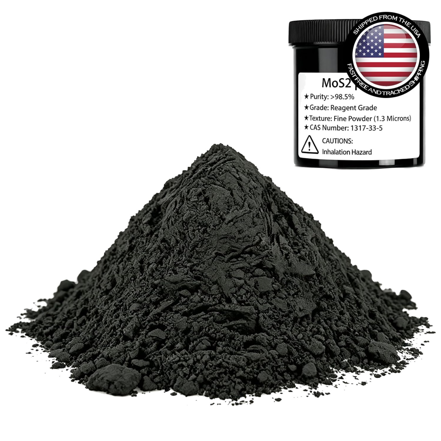 Mos2 Powder, Molybdenum Disulfide Ultrafine Powder, ≥99% Purity, High-Temperatur
