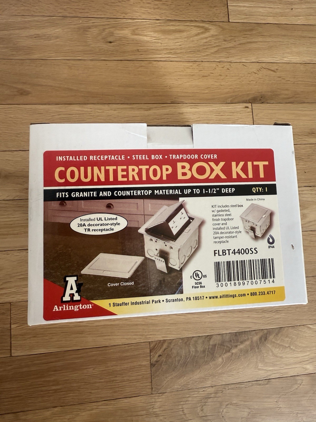 NEW Arlington FLBT4400SS Stainless Steel Countertop Box Kit ~ FAST FREE SHIPPING