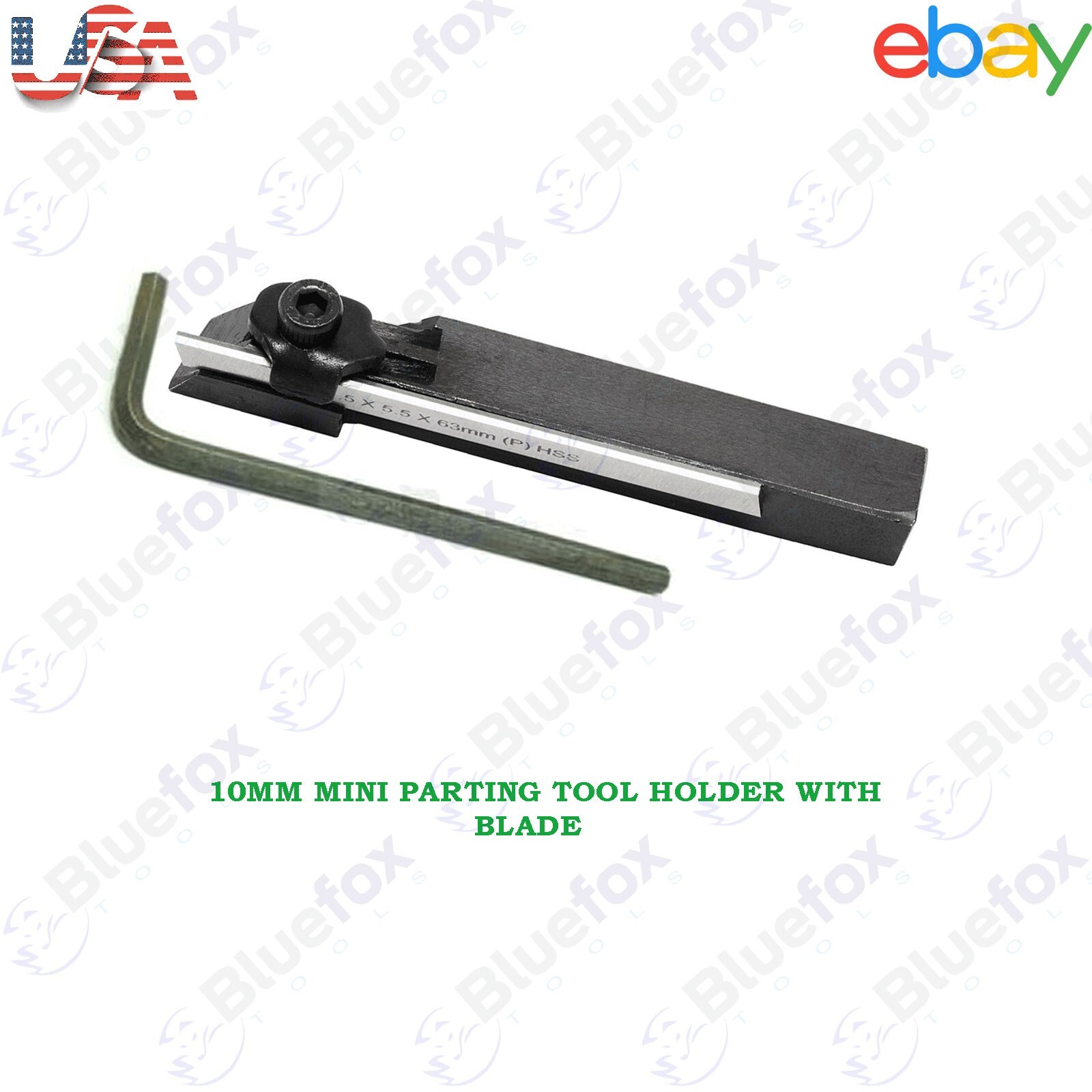 10mm Mini Lathe Parting Tool Holder with HSS Blade | Unimat Mini Lathe