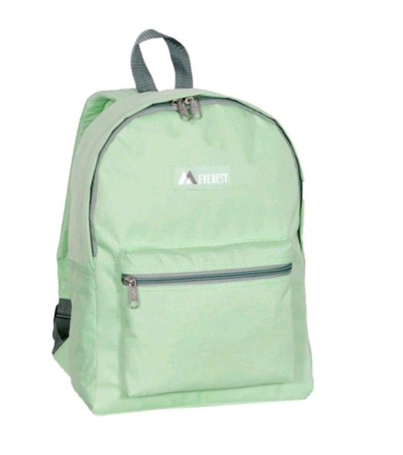 Everest Basic Backpack Jade Green Sports Travel School Work