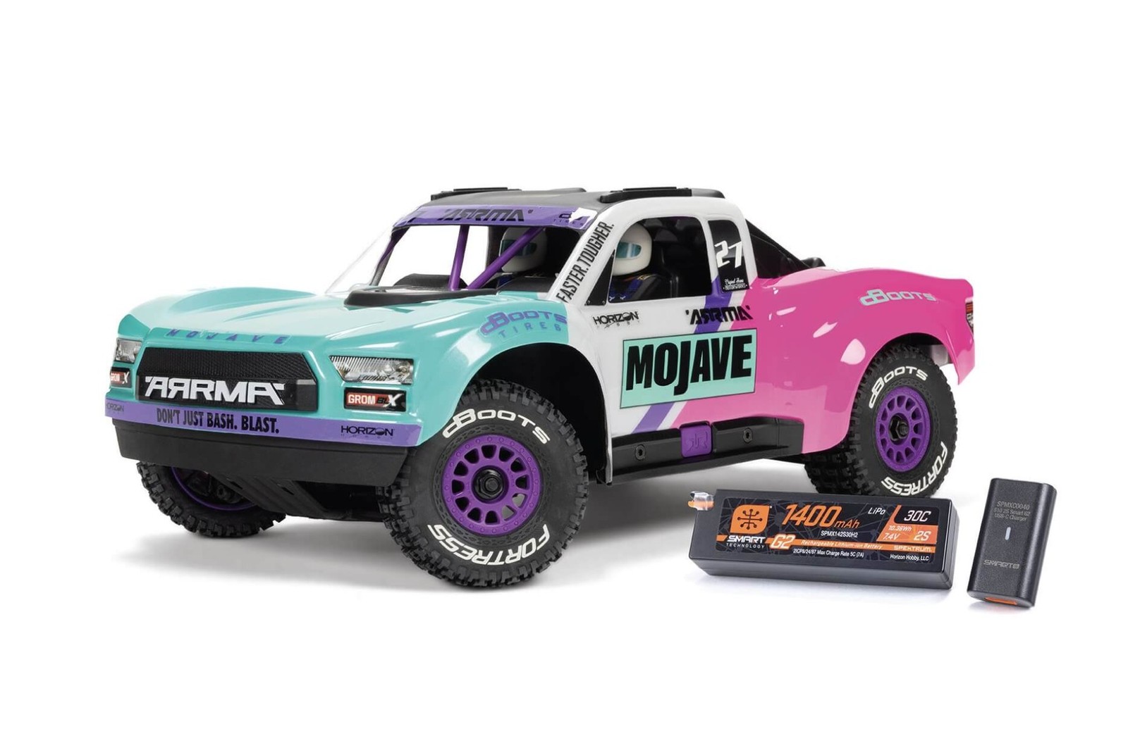 ARRMA Mojave Grom 223S BLX Brushless 4x4 RTR Desert Truck Teal ARA2304ST1