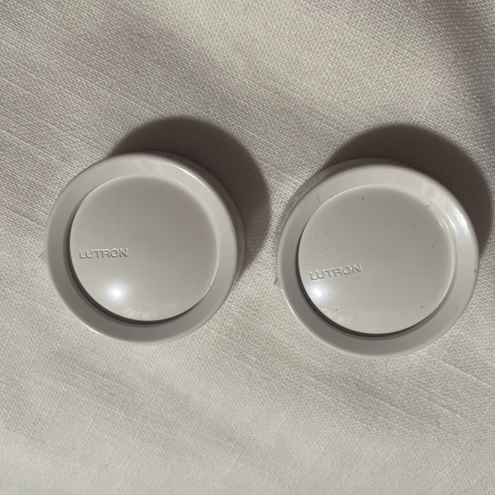 qty.4 NEW White Lutron Round Rotary Dial Light Switch Knob Replacement