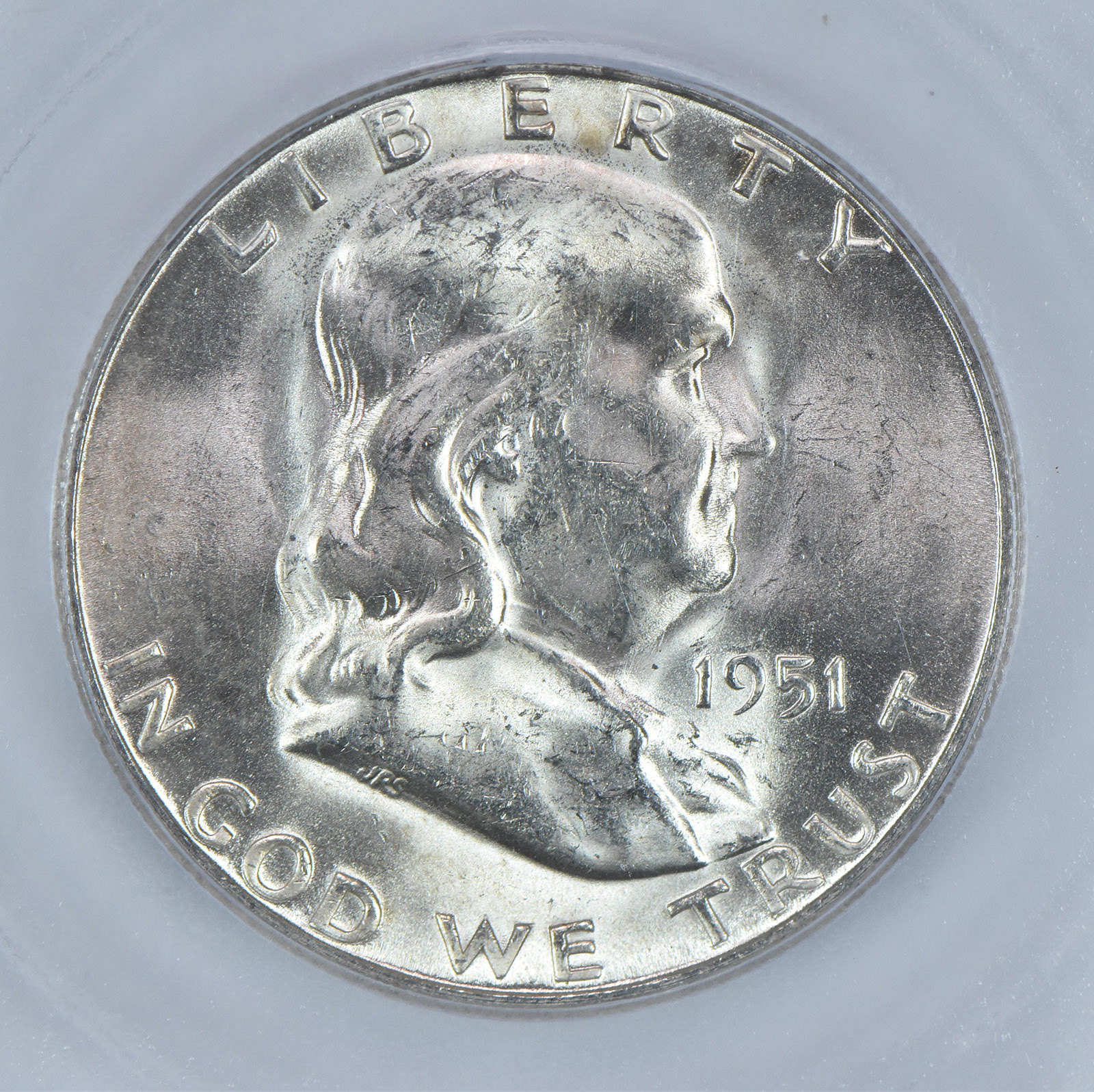 1951-S Franklin Half Dollar MS64 FBL ICG