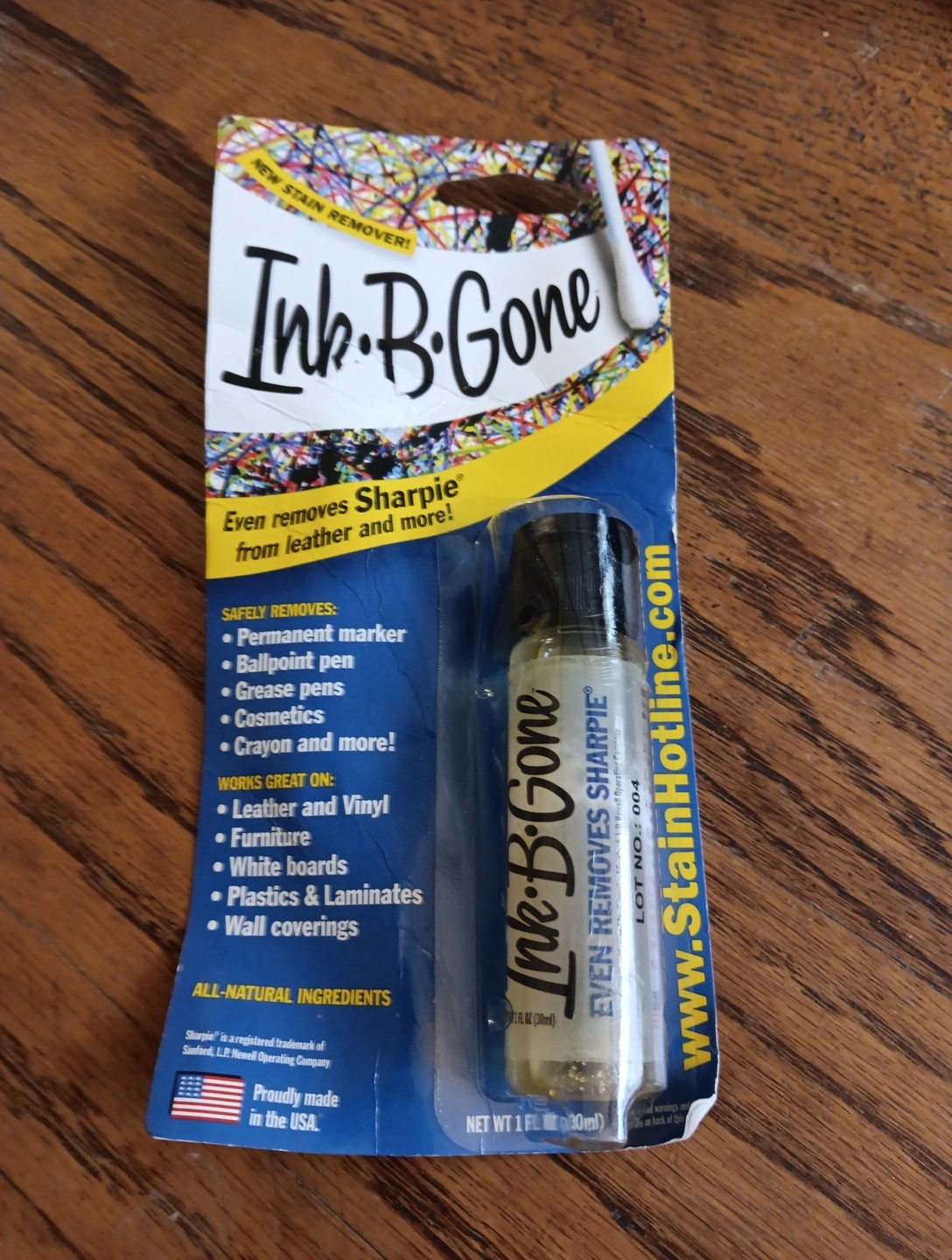 Ink B Gone Stain & Marker Remover In Package 1 Fluid Ounce