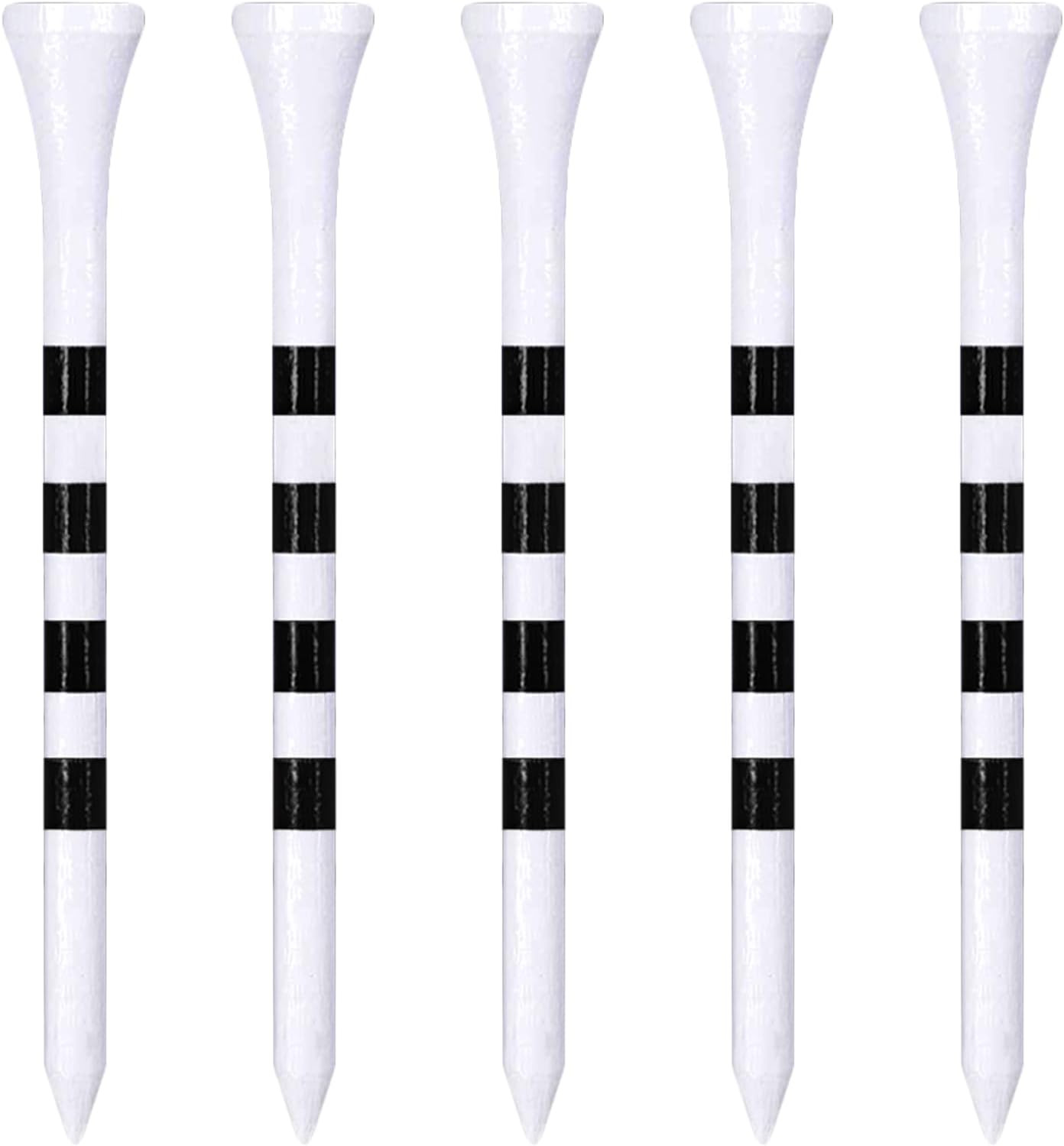 Wooden Golf Tees 3-1/4", 2-3/4", 2-1/8", 1-1/2" Available, 100 Count (Natural...