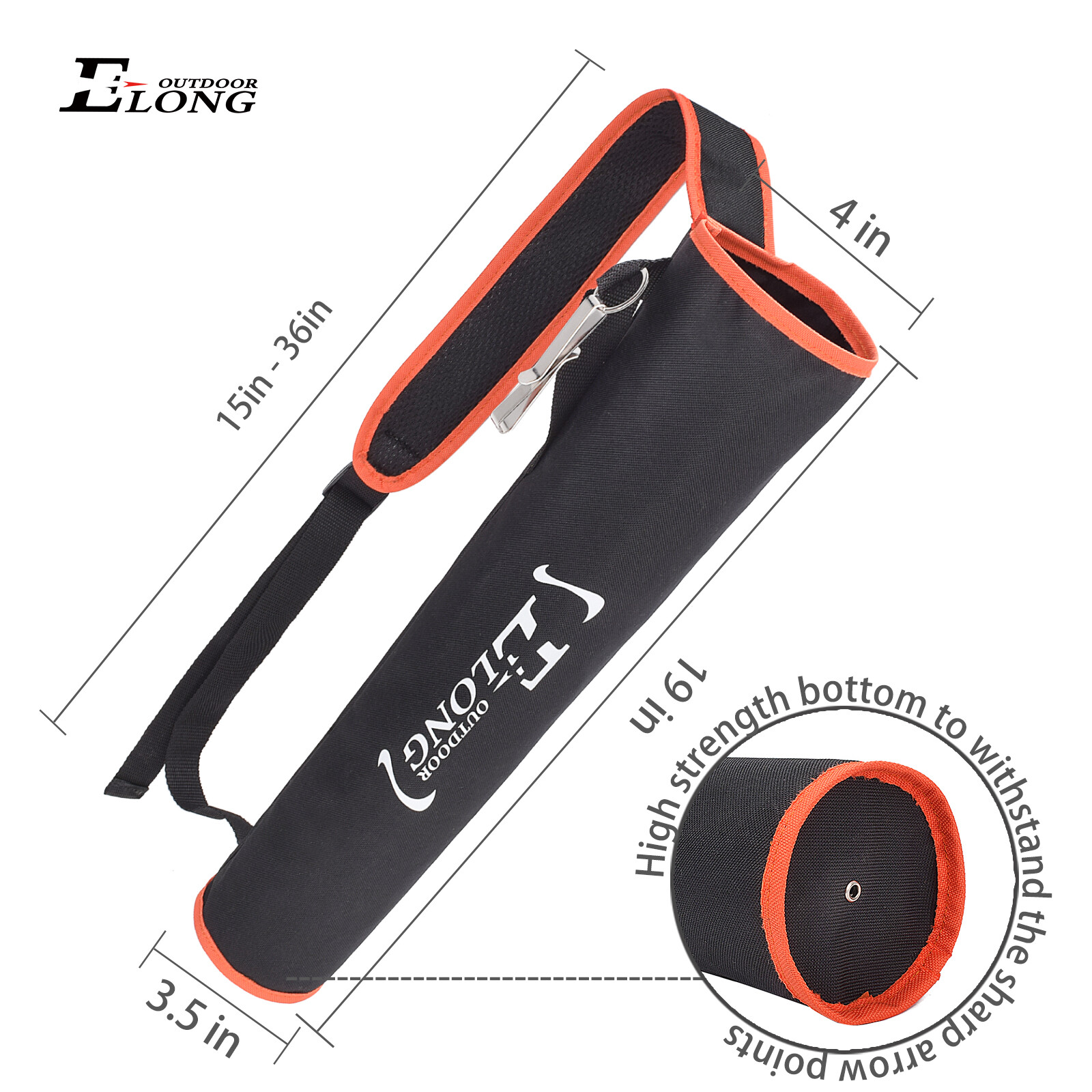 New Arrows Quiver Adjustable Holder Back Bag for Bow Target Practicing OR