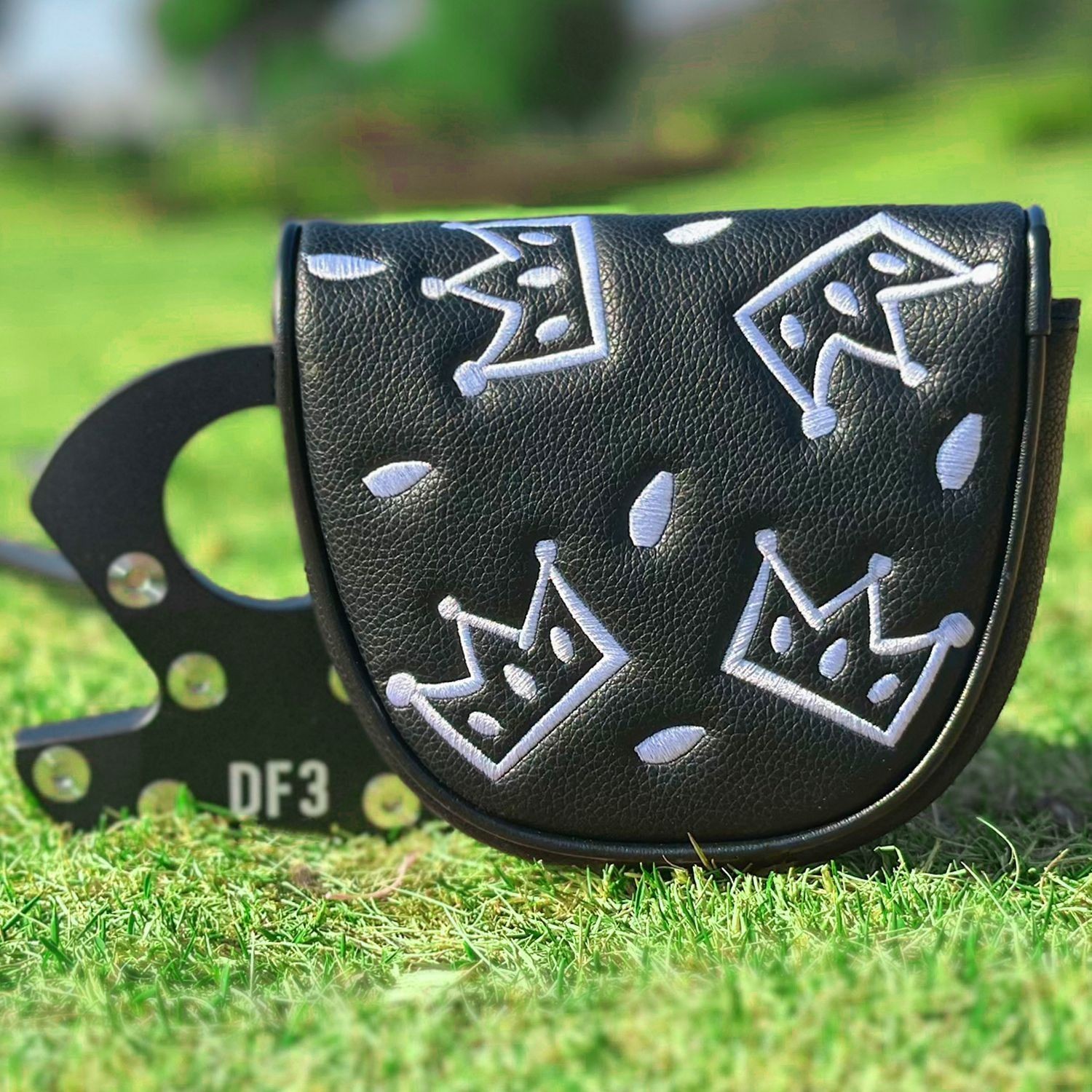 Lab DF3 Golf Putter Cover Black Magnetic Closure