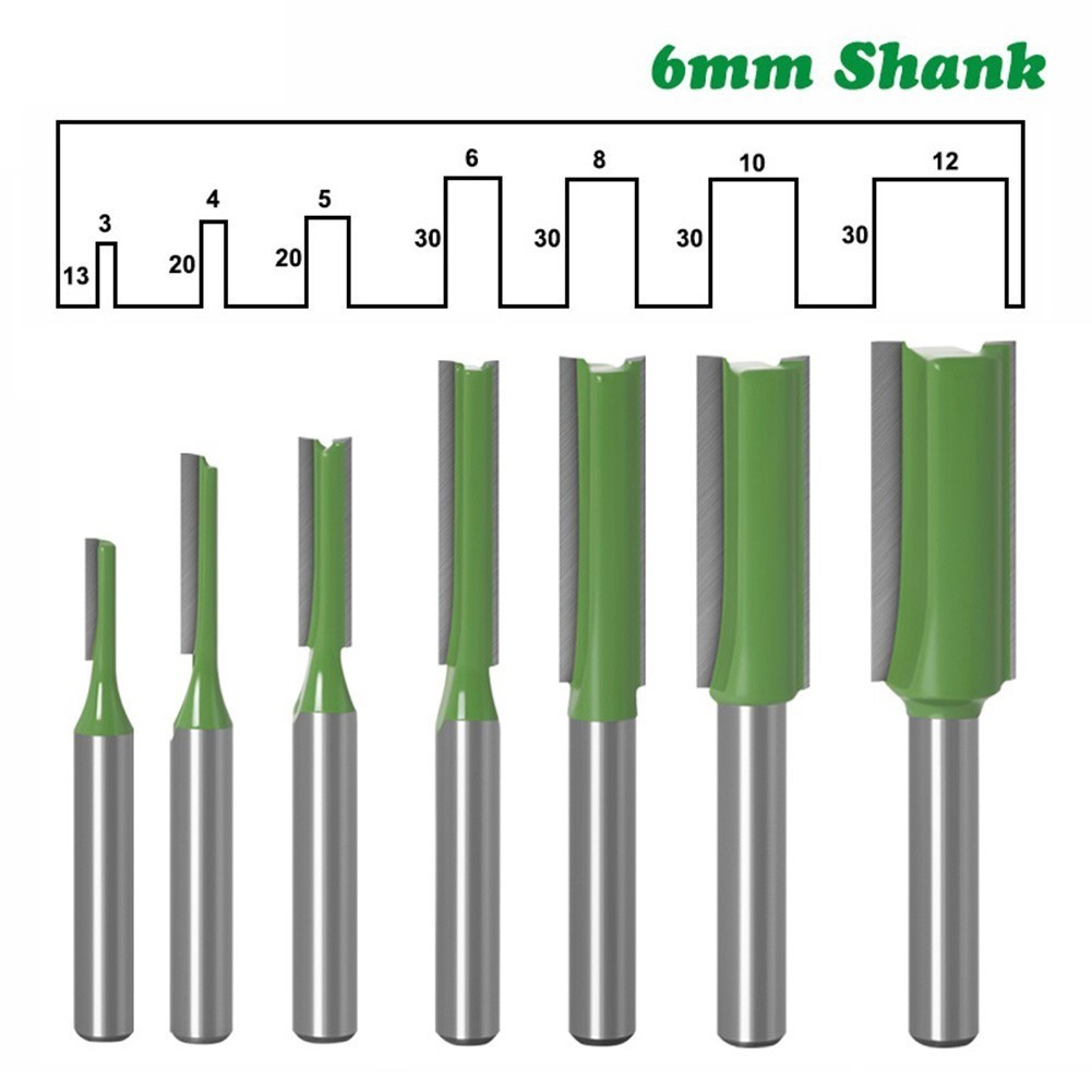 Router Bit Bit Cutter Double Flute Milling Router Shank Straight Hot Sale