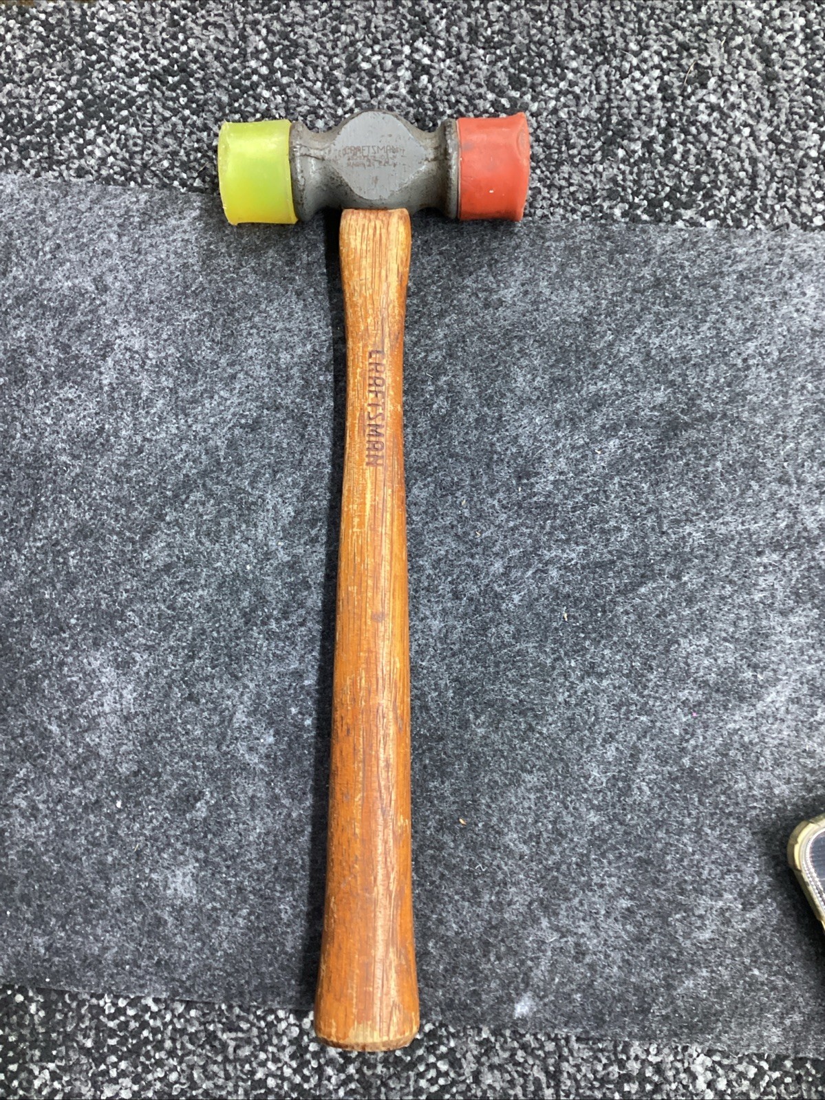 Craftsman USA 12oz Dual Soft Face Hickory Handle Hammer No 38298