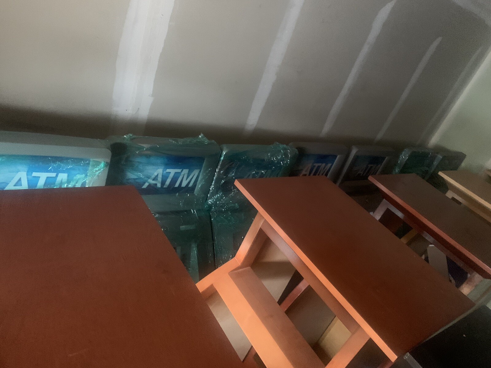Lot of Ten (10) Used  TRITON  9100 ATM Machines With Cabinets