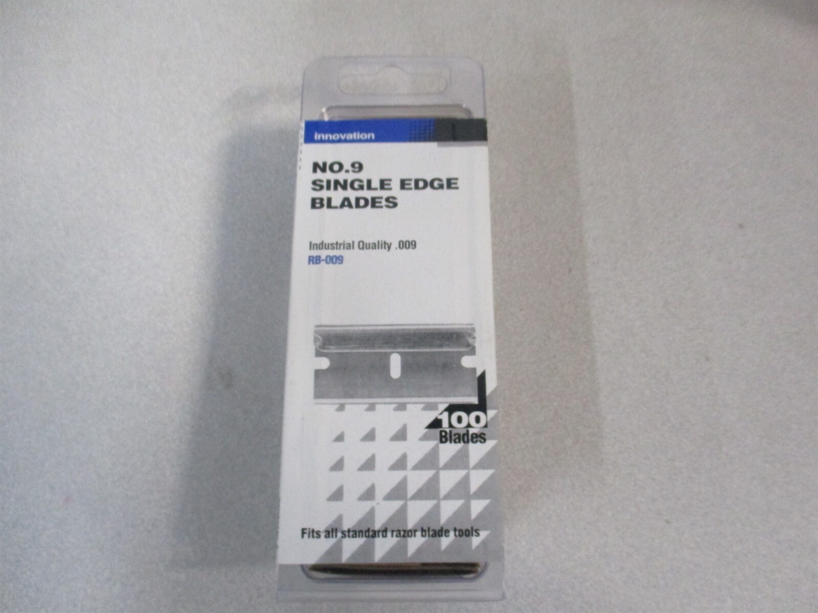 PHC (RB-009) 7.2″ x 0.009" x 1-1/2" OAL Steel Single Edge Blade - Pack of 100