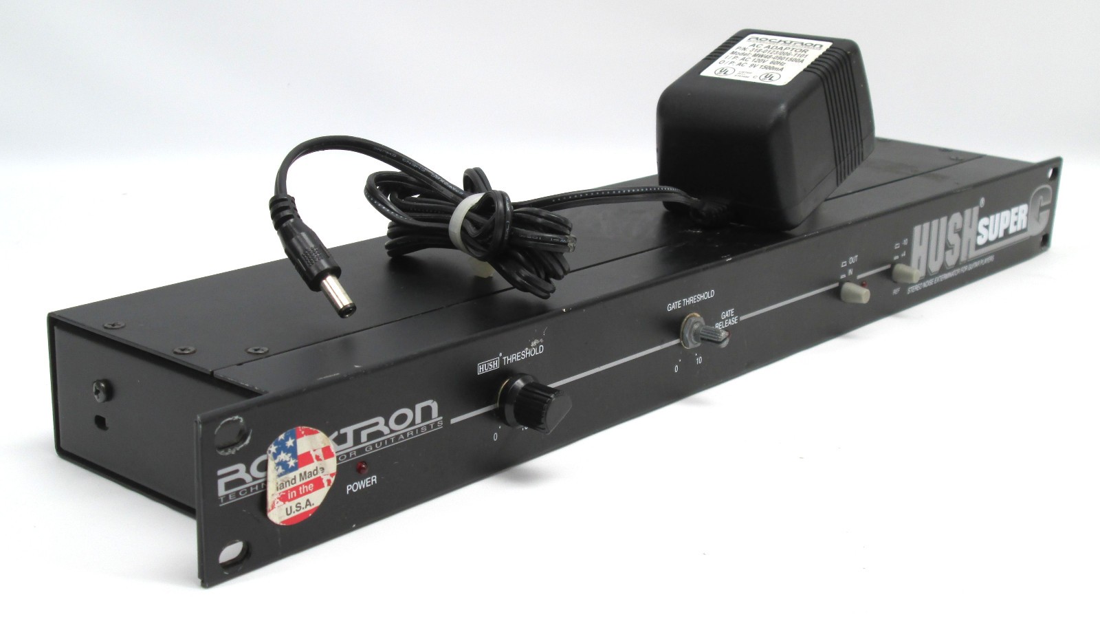 Rocktron HUSH Super C Stereo Noise Reduction Rack Mount Effect w/ PSU