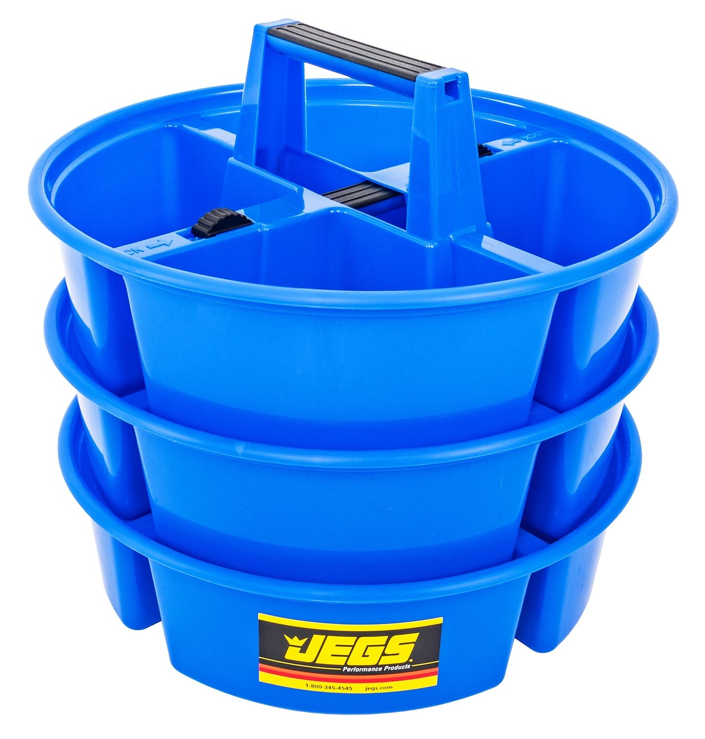 JEGS 3-Piece Stackable Tool & Parts Organizer – Heavy-Duty Carry Box for