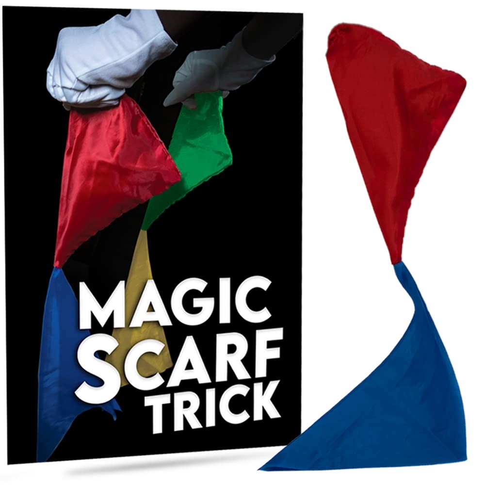 Magic Trick Scarves for Kids Fits In Hands, ['Green and Yellow', 'Blue Red']