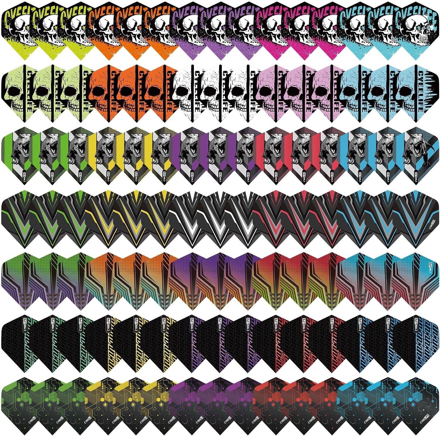 Standard 30 Sets 90 Pcs Durable PET Replacement Feather Tail Wing for Steel T...